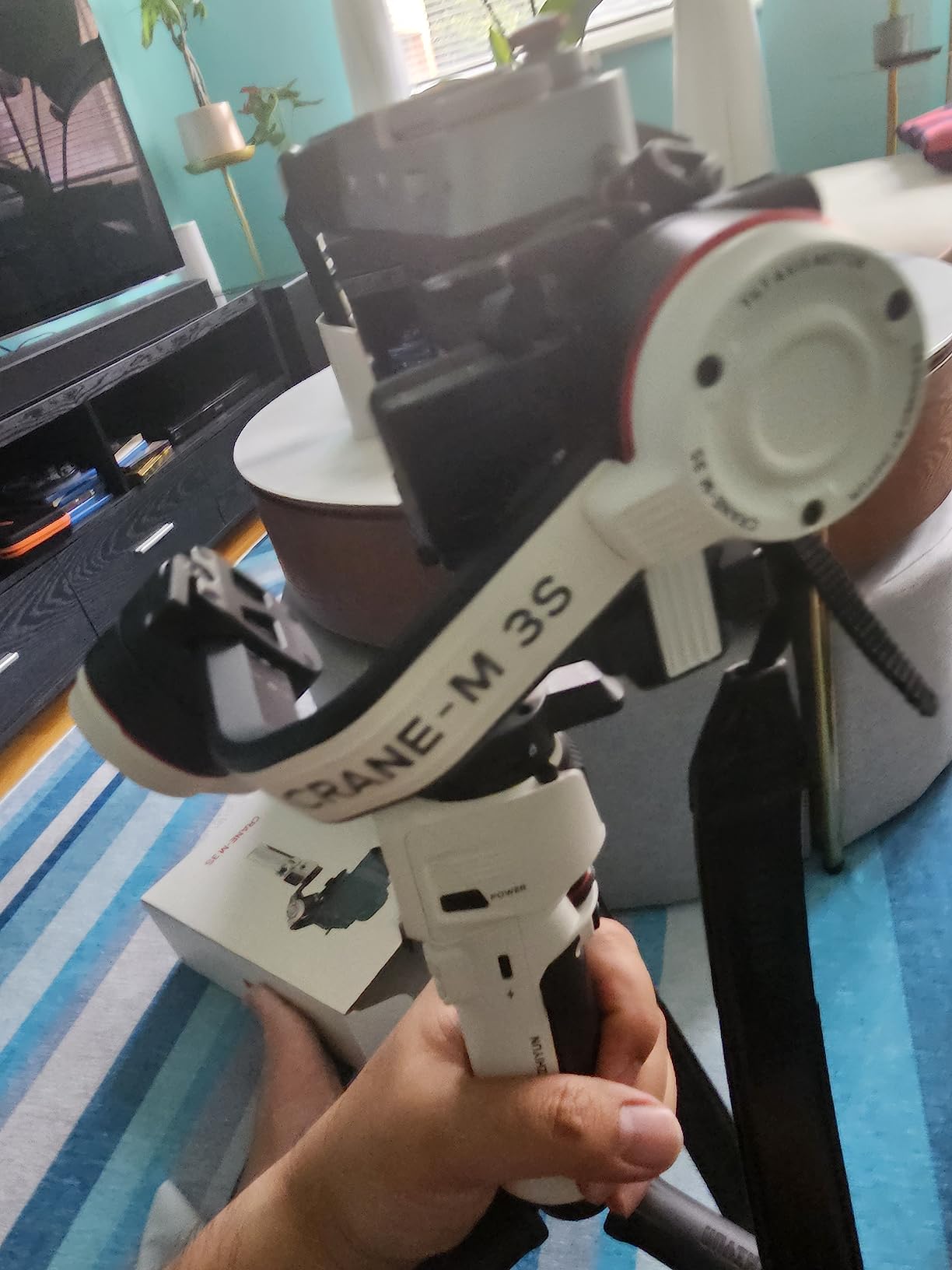 Zhiyun Crane M3S Handheld Gimbal 3-Axis Stabilizer All in One Design for Mirrorless Cameras Like Sony,Canon,Smartphone Like iPhone,Sumsung,Action Cameras Like Gopro (Crane M3 Upgrade Version in 2023) customer photo 1