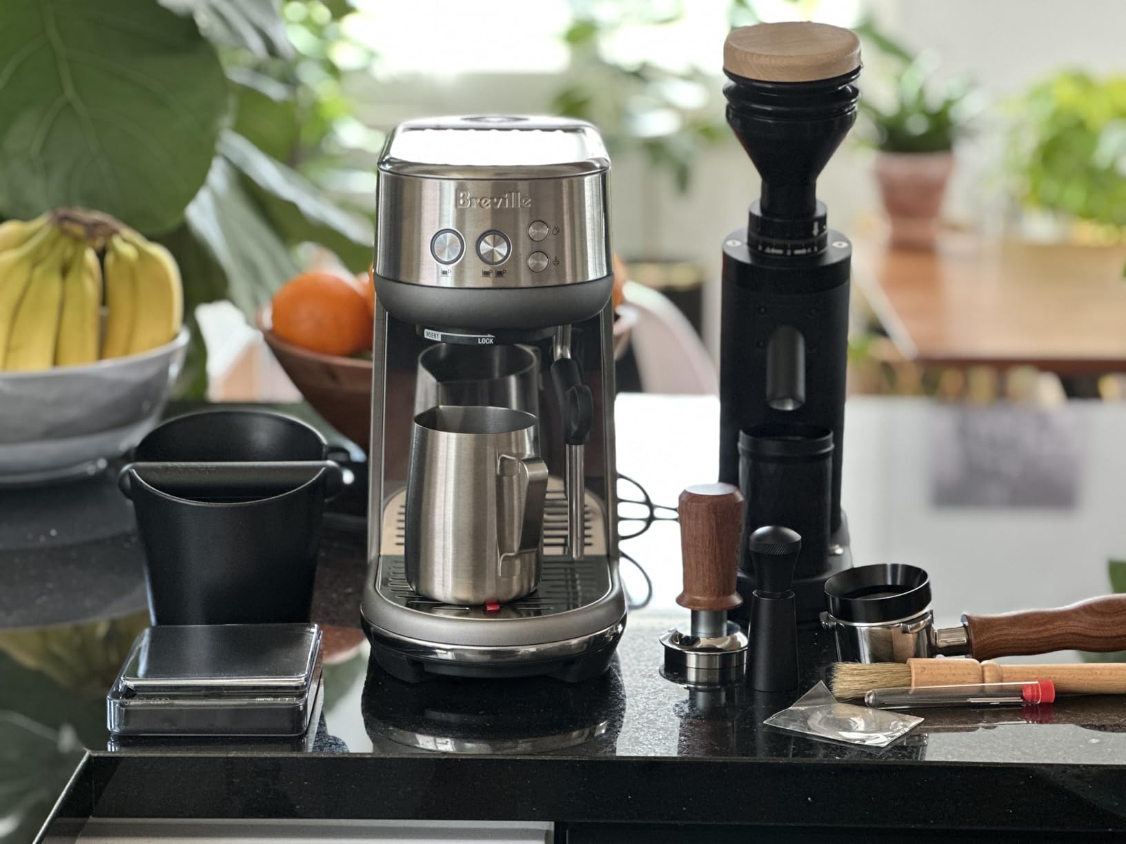 54mm Bottomless Portafilter for Breville Barista Express Pro Touch Bambino Infuser Espresso Accessorie produced with original porta filter as mold Not damage BES500's brewing head customer photo 2