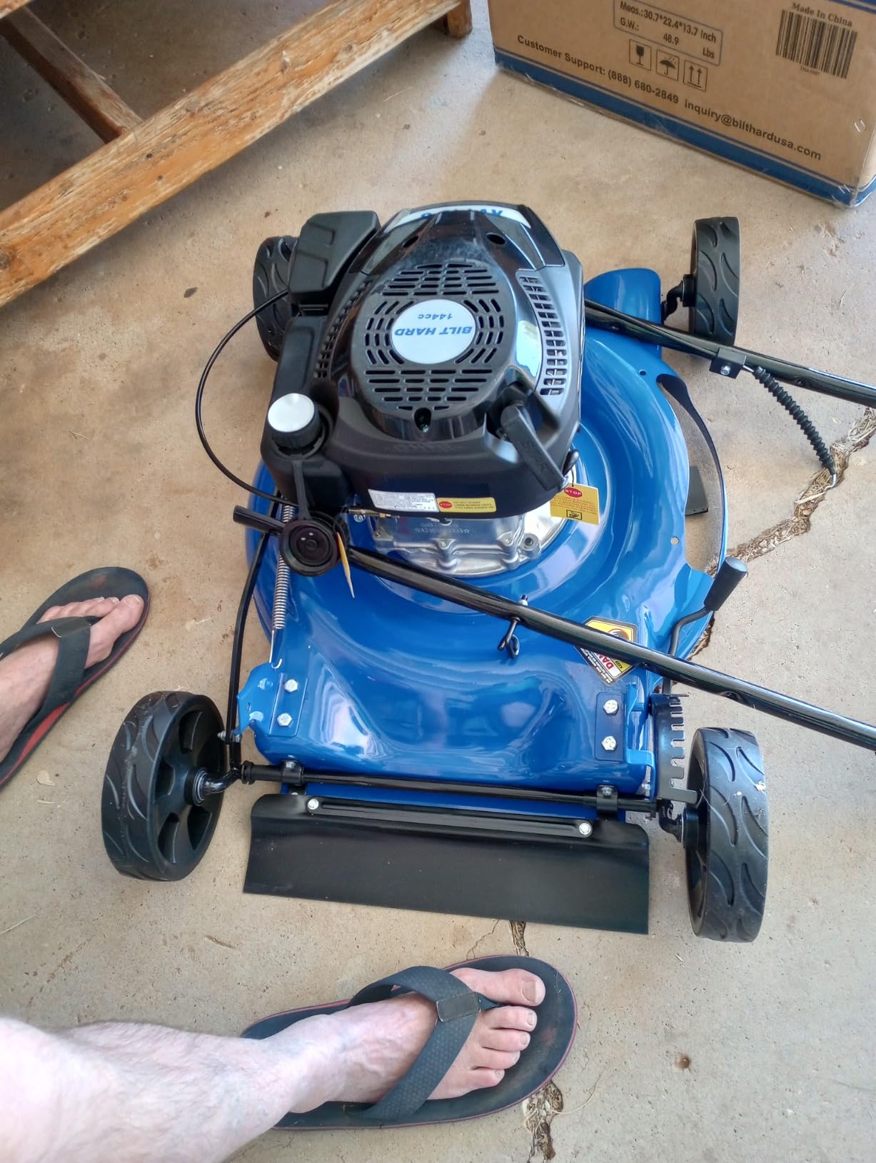 BILT HARD Gas Lawn Mower 20 inch, 144cc 4-Cycle OHV Engine Lawnmower, 8 Adjustable Cutting Heights Push Mowers for Lawn, Yard and Garden customer photo 2