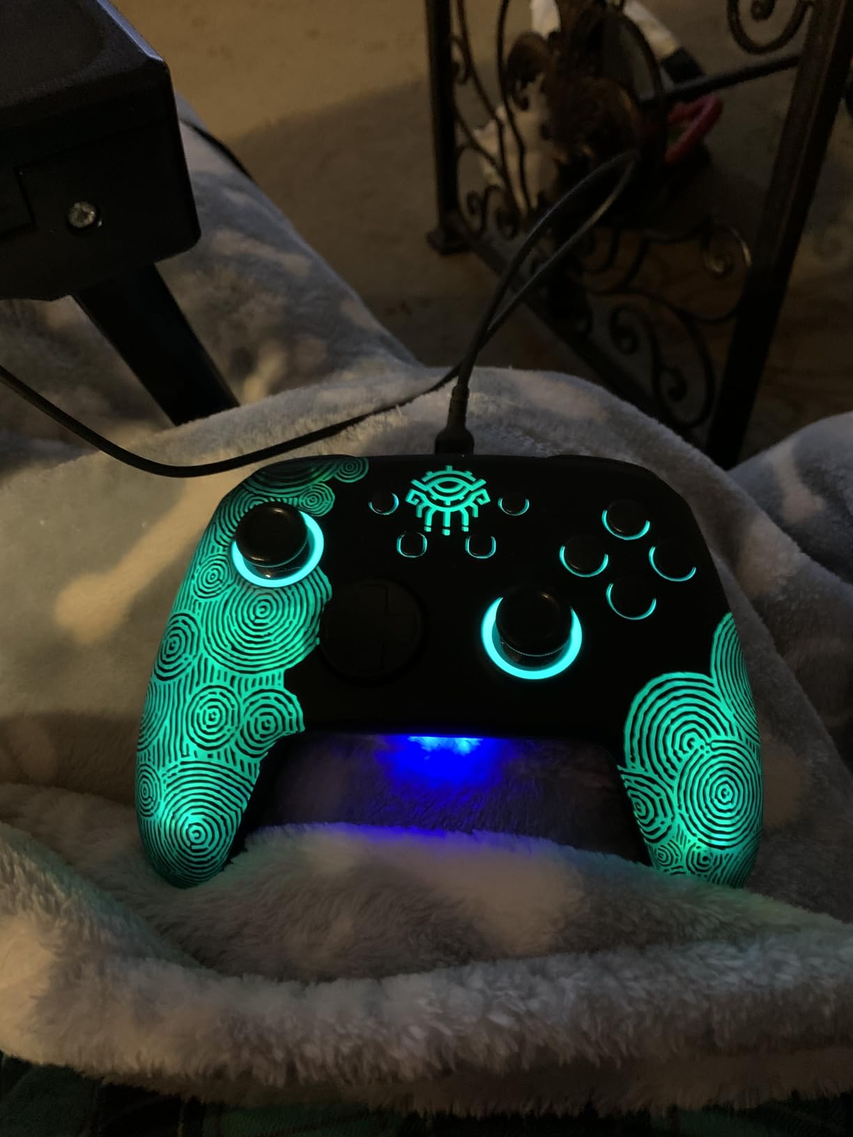 Switch 2 Pro Controller Hall Effect for Switch OLED/2, Wireless Switch Remote with NFC, Firefly Bluetooth Hidden Glow RGB Gamepad with Wake Up,Turbo,Macro Back Buttons,Gyro,Motion & Vibration Control customer photo 2
