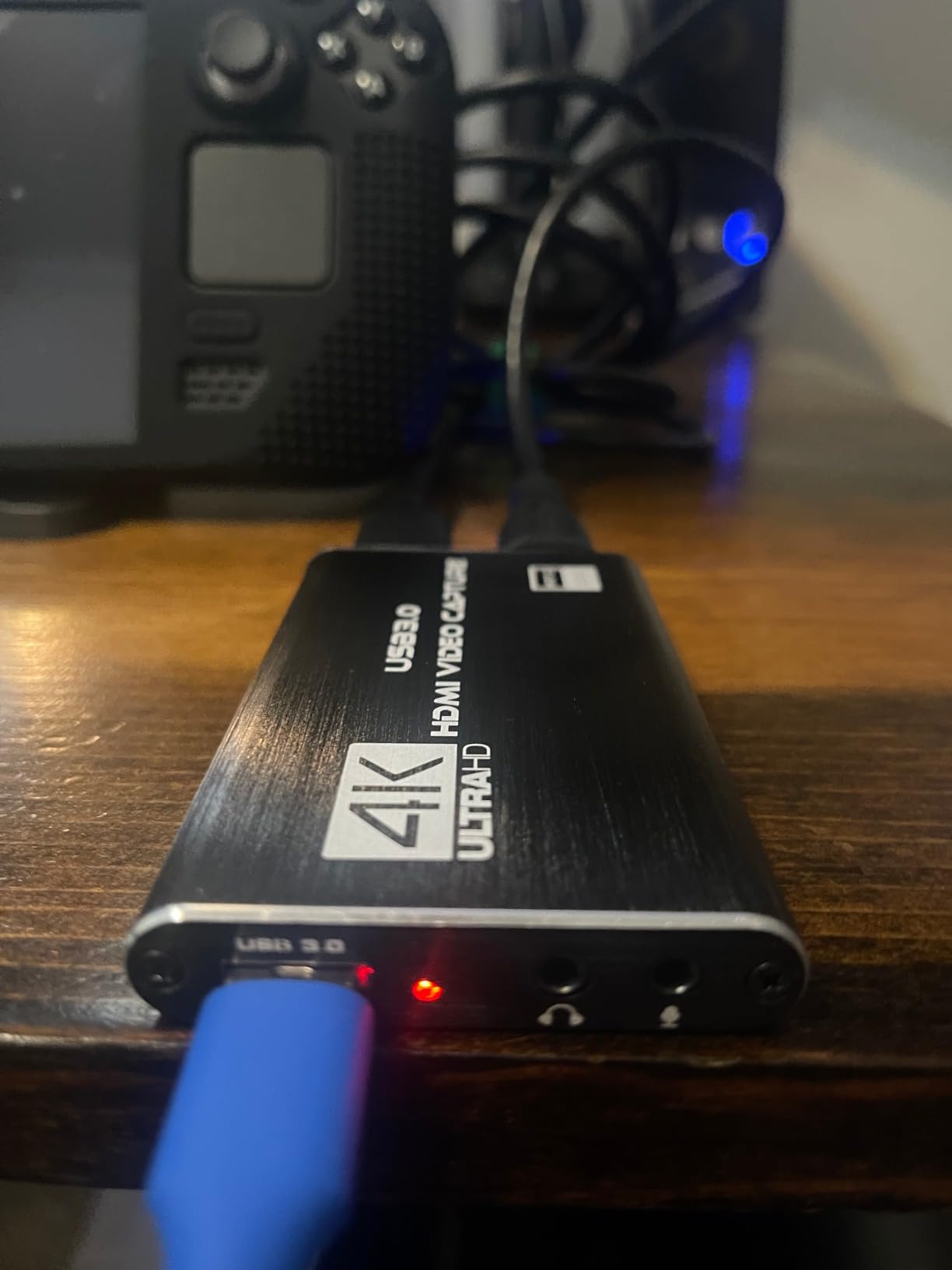 4K HDMI Capture Card for Streaming, Full HD 1080P 60FPS USB 3.0 Cam Link Game Audio Video Capture Card, Work with Camera/Switch/Xbox/PS4/PS5/PC/OBS (Black) customer photo 1