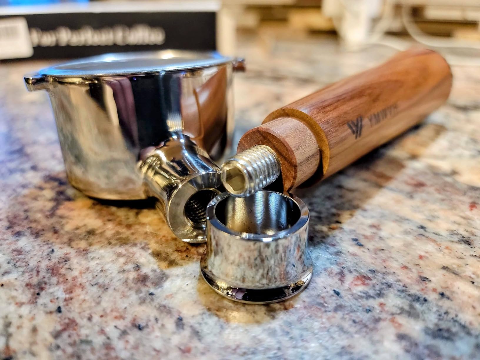 51mm Bottomless Portafilter 2 Ear for De-longhi ECP3420/EC155/BCO430/EC260 customer photo 1