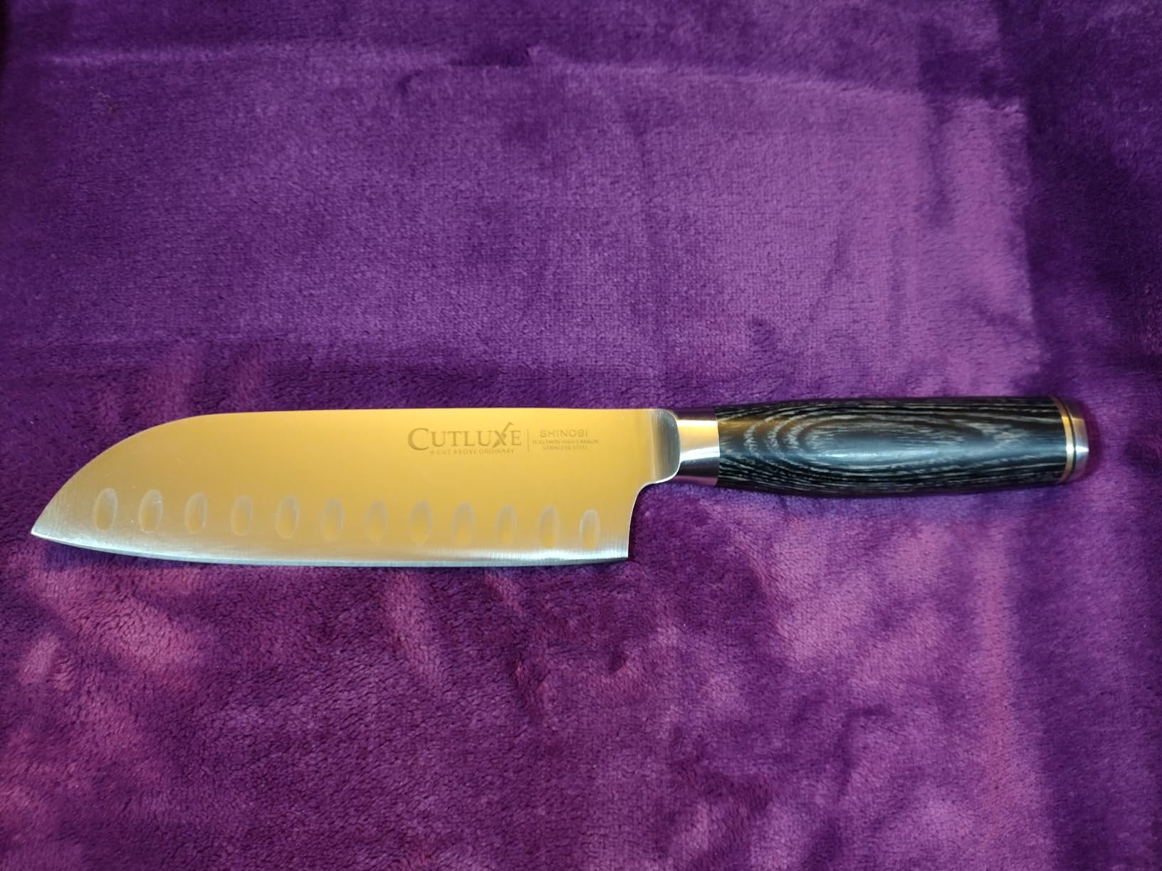 Cutluxe Santoku Knife, 5