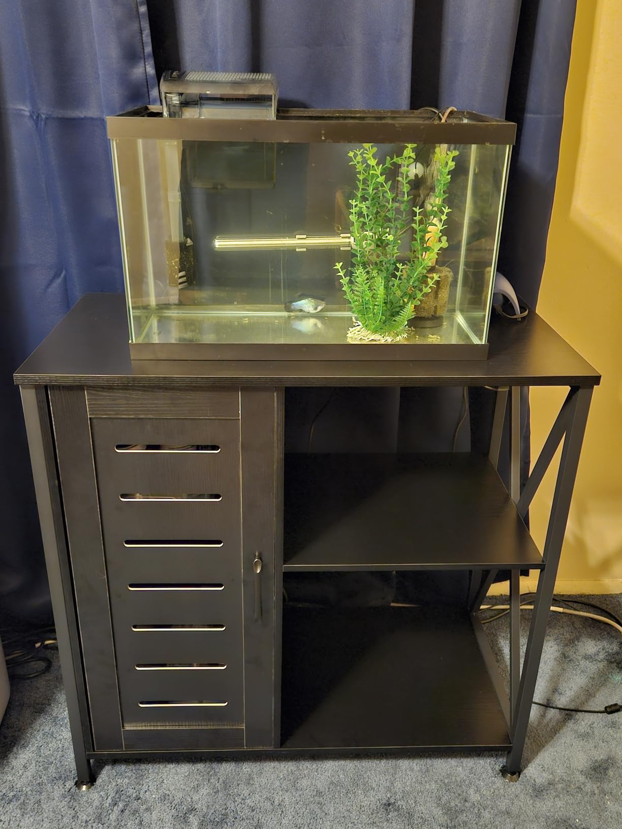 Herture 55-75 Gallon Fish Tank Stand, Reptile Tank Stand with Power Outlets customer photo 2