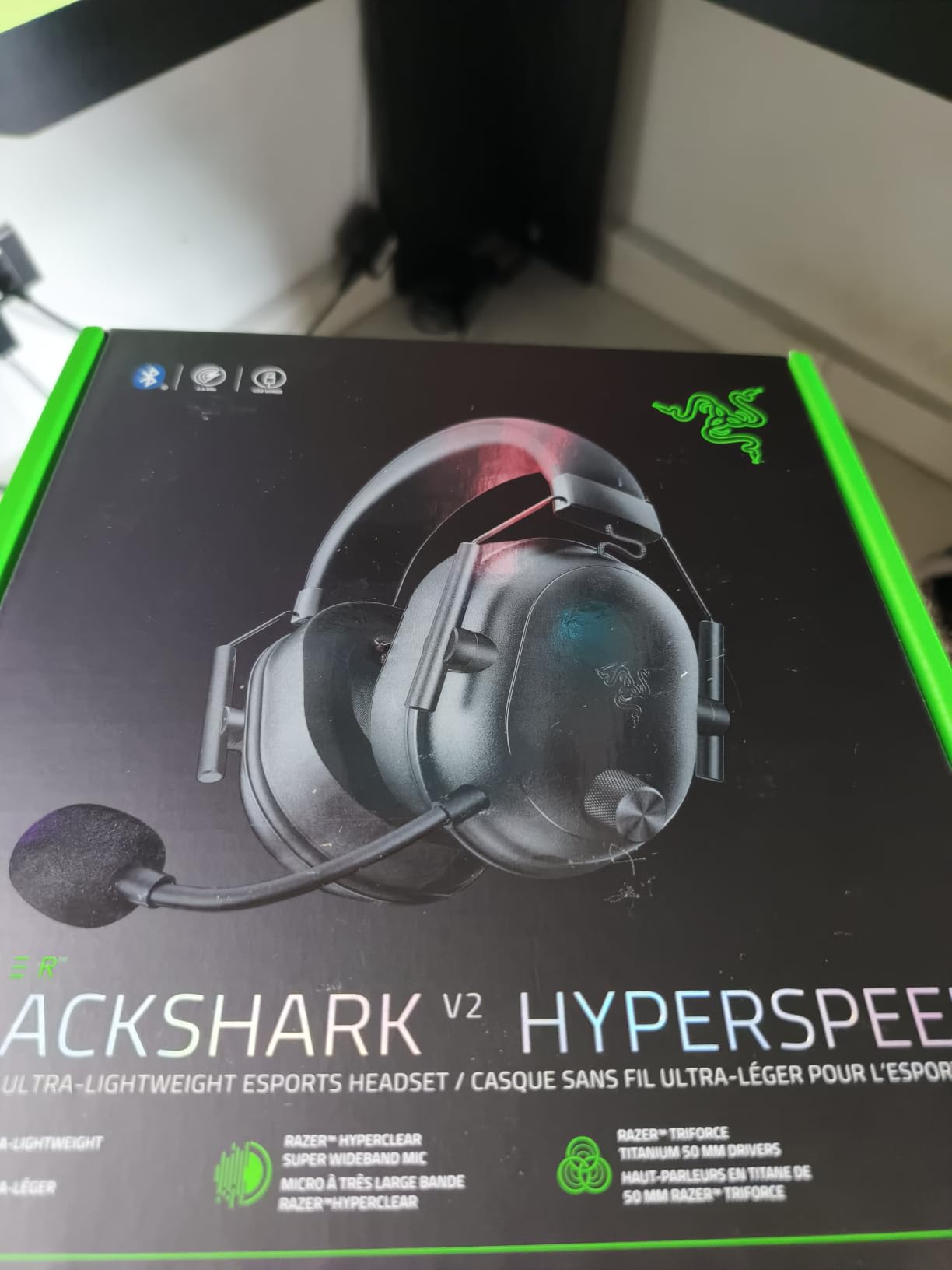 Razer BlackShark V2 HyperSpeed Wireless PC Gaming Headset, 2.4GHz, Black customer photo 1