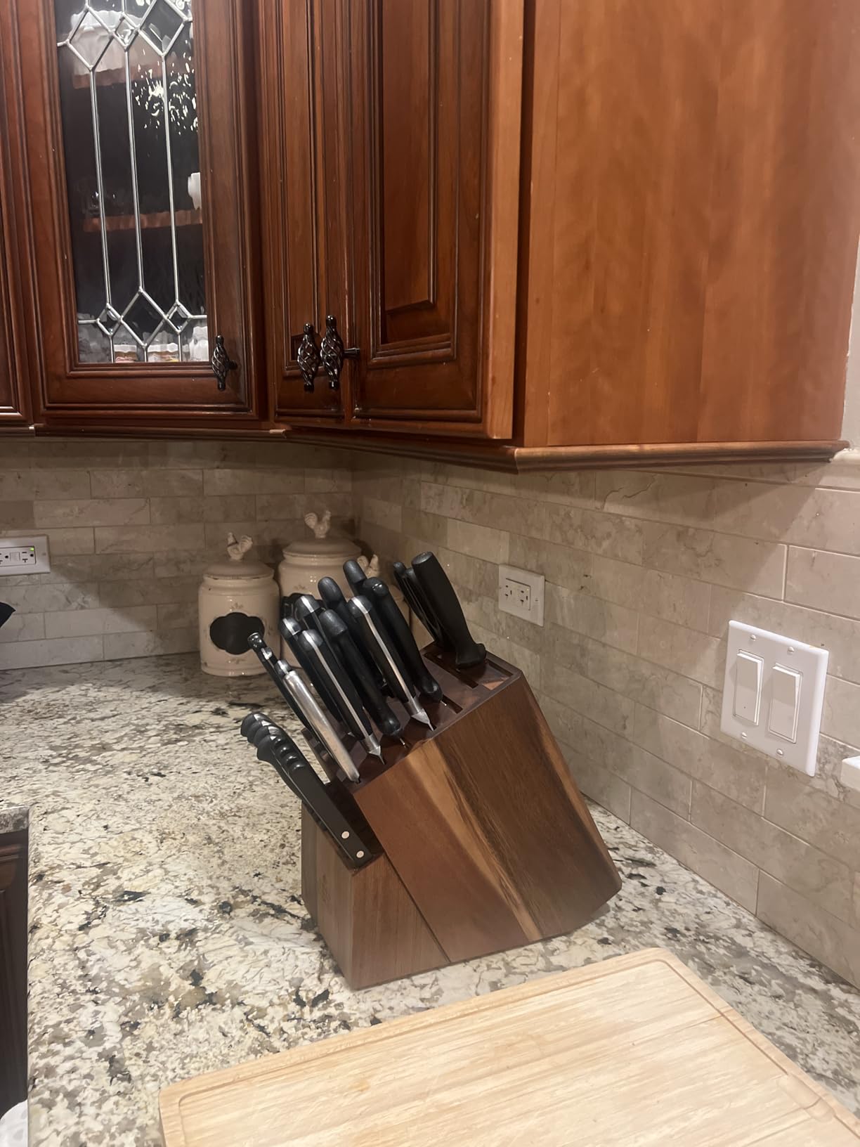 ENOKING Knife Block without Knives, 25 Slots Large Knife Holder customer photo 1