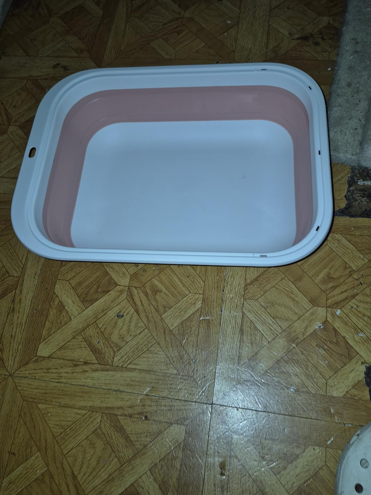 Foldable Cat Litter Box, Large Height-Adjustable Anti-Splash Open Air Kitty Litter Pan, Easy Clean with Scoop (Gray) customer photo 2