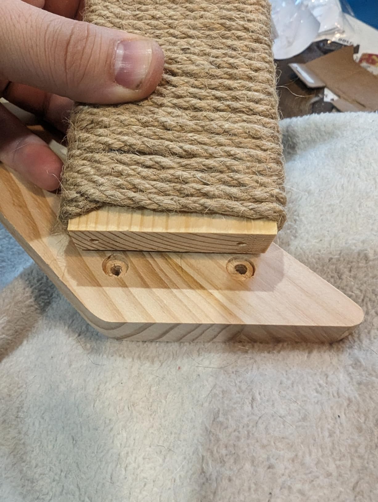 2 Pack 4 Steps Cat Wall Shelves and Stairs with Sisal Rope.Cat Wall Steps/Ladder Furniture ＆ cat Tree Supplies(Catstairs 2Pack-4Steps) customer photo 1