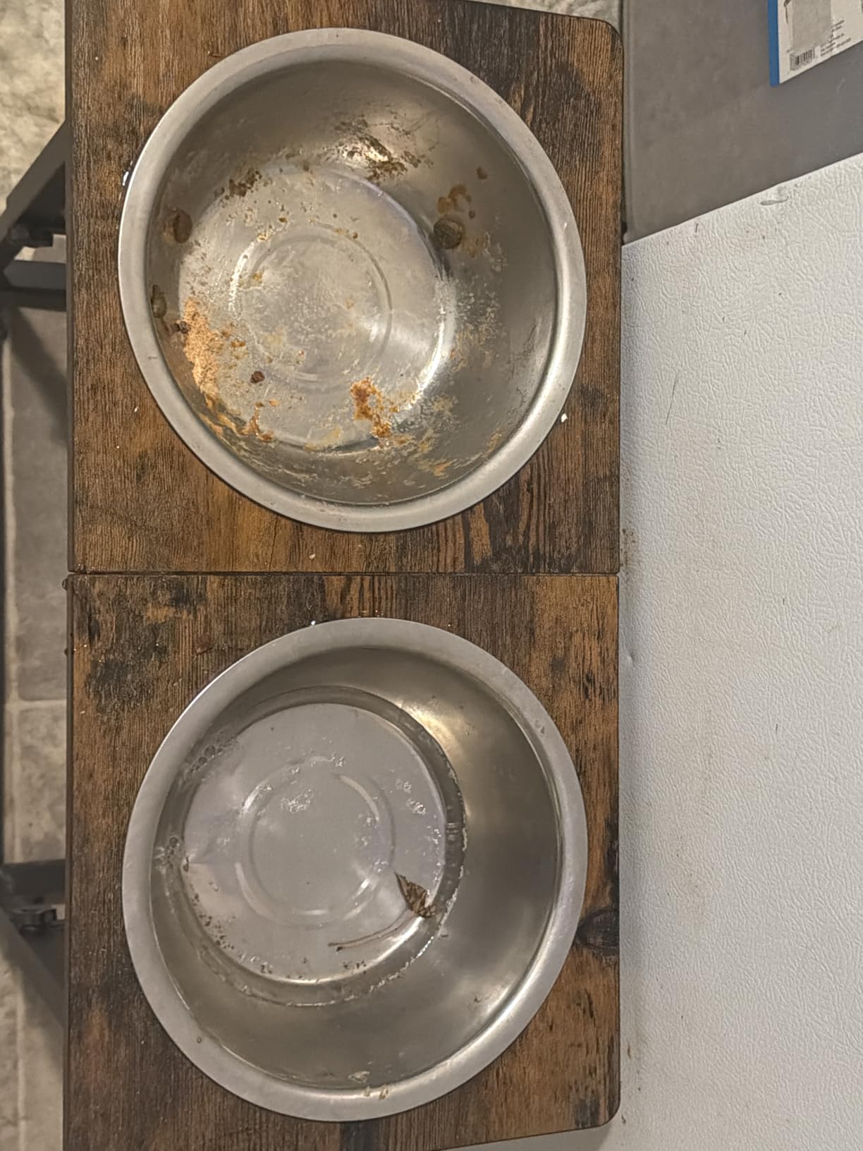 Zarler Elevated Dog Bowls for X-Large and Large Breed, 5 Adjustable Heights from 8.2'' - 17.3'', 2 Stainless Steel Bowls, 8.2'',11.8'',13.7'',15.7'',17.3'' Raised Dogs Food Bowl Stand customer photo 1