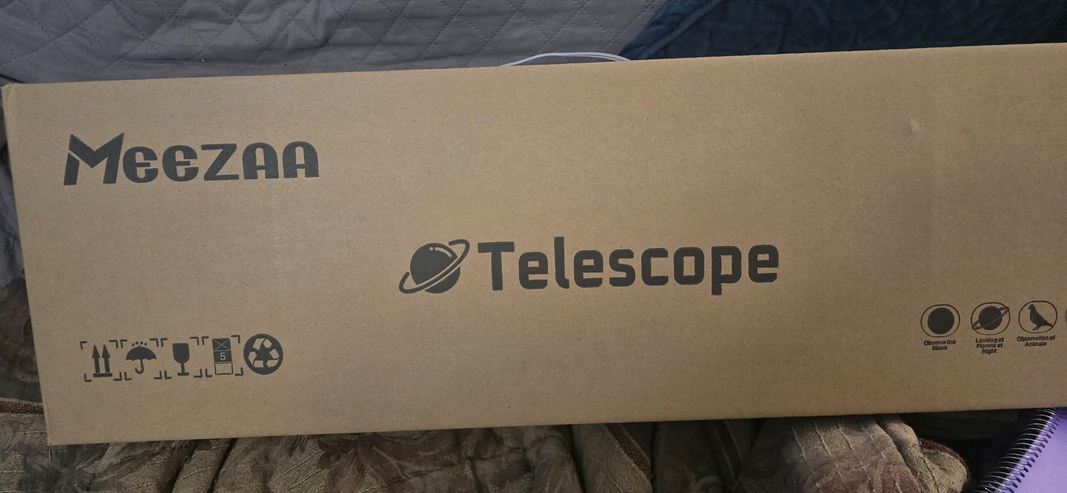 MEEZAA Telescope, Telescope for Adults High Powered Professional, 90mm Aperture 800mm Refractor Telescopes for Astronomy Beginners Stargazing Fully Multi-Coated with Tripod & Phone Adapter & Carry Bag customer photo 2
