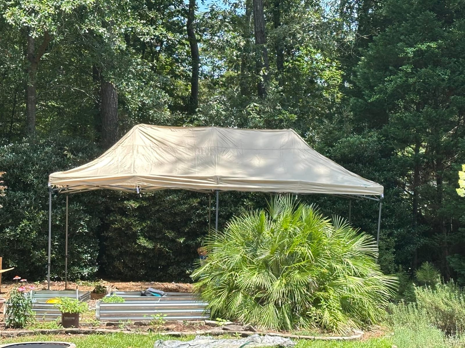 COBIZI 10x15 Pop Up Canopy Tent with 4 Sidewalls,Heavy Duty Canopy,Black customer photo 2