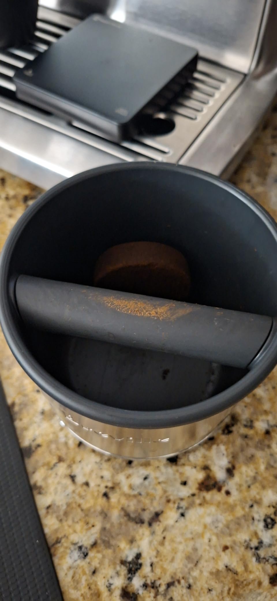 Breville BEA501BSS Knock Box 10 Espresso Accessory, Brushed Stainless Steel customer photo 1