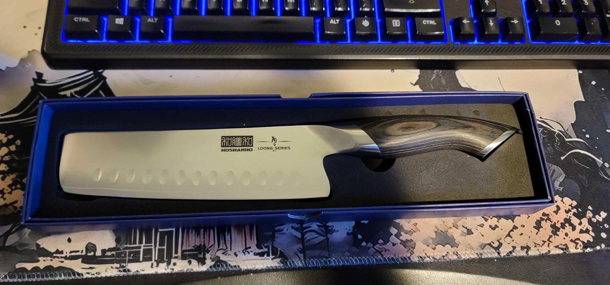 HOSHANHO 7 Inch Nakiri Knife, Ultra Sharp Japanese Kitchen Chef Knife customer photo 2