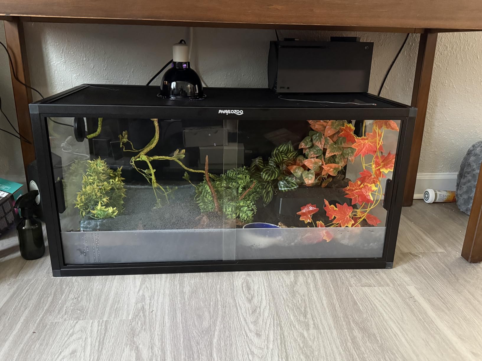 Phailozoo 120 Gallon Reptile Tank, Stackable 4x2x2 Reptile Enclosure customer photo 2