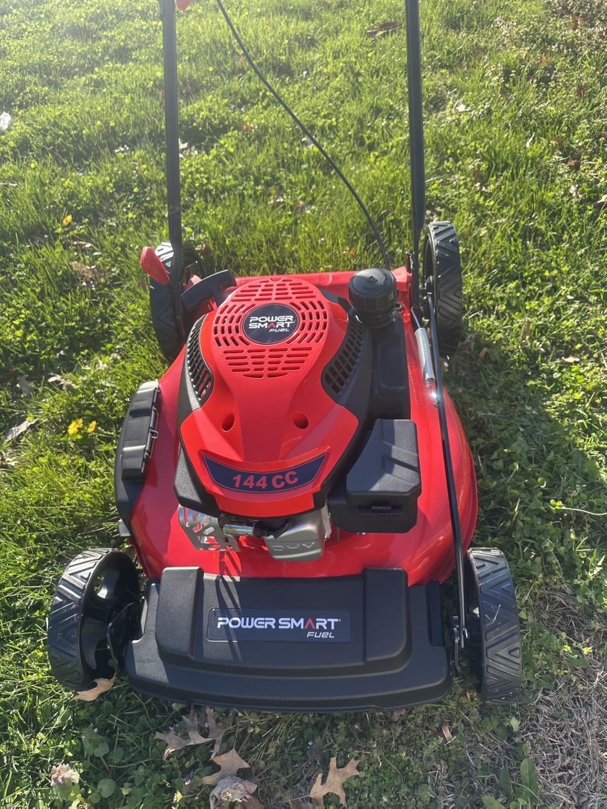 PowerSmart 21-Inch Gas Lawn Mower, 144cc 4-Cycle OHV Engine, Push Mower with Mulching & Side-Discharge, 6 Cutting Heights customer photo 2