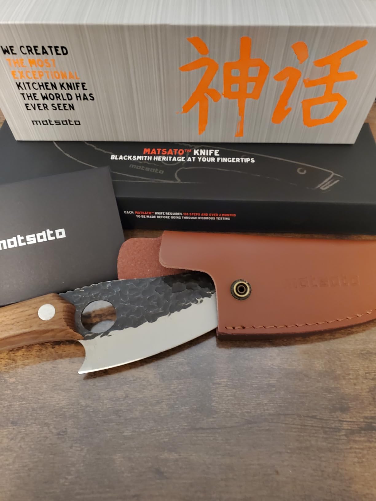 Matsato Kitchen Knife Leather Sheath for Japanese Steel Chef's Knife customer photo 2