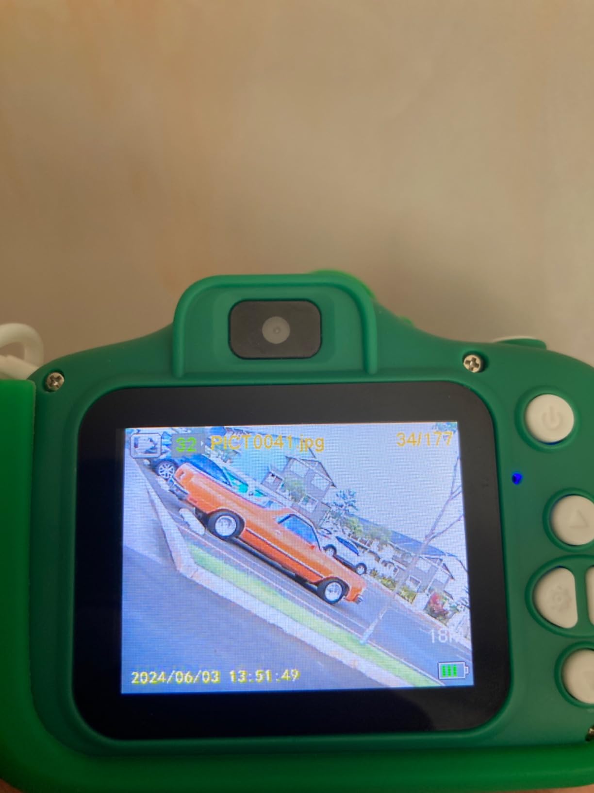 Dinosaur Kids Camera for Boys Girls, Toddler Digital Selfie Camera with Cute Protective Cover and SD Card, Christmas Birthday Gifts Toys for 3 4 5 6 7 8 9 10 11 12 Years Old Little Girls and Boys customer photo 2