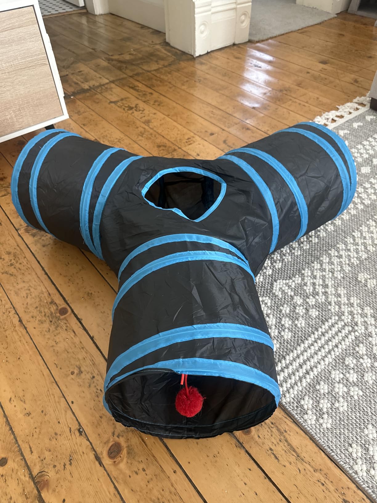 Love's cabin Cat Tunnel for Indoor Cats, 3-Way Collapsible Play Tunnel customer photo 1