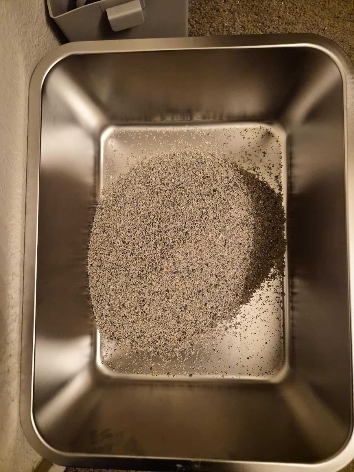Kirecoo Large High Sided Stainless Steel Cat Litter Box, Non-Stick customer photo 2