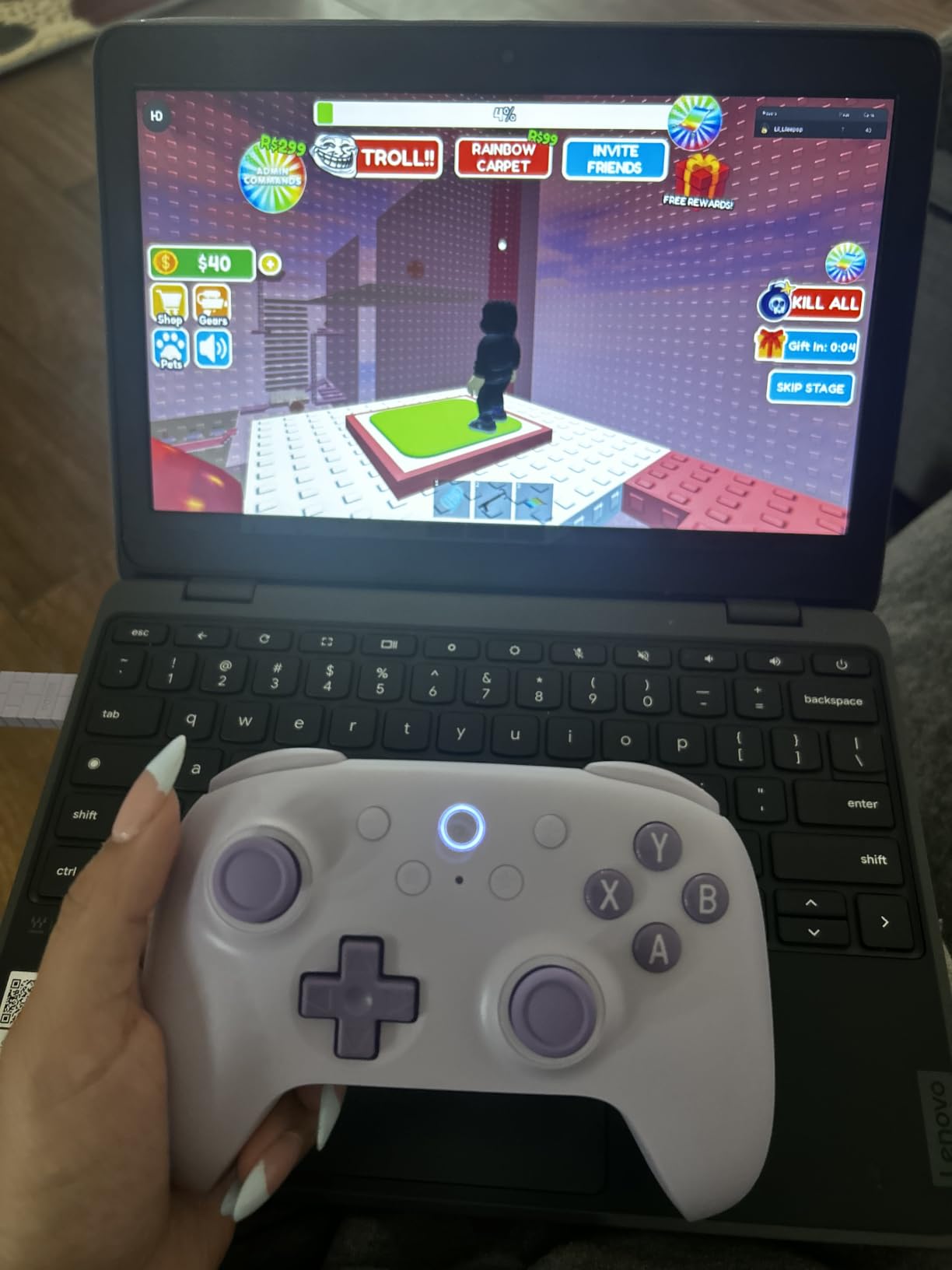 8Bitdo Ultimate 2C Wireless Controller for Windows PC and Android, with 1000 Hz Polling Rate, Hall Effect Joysticks and Triggers, and Remappable L4/R4 Bumpers (Purple) customer photo 1
