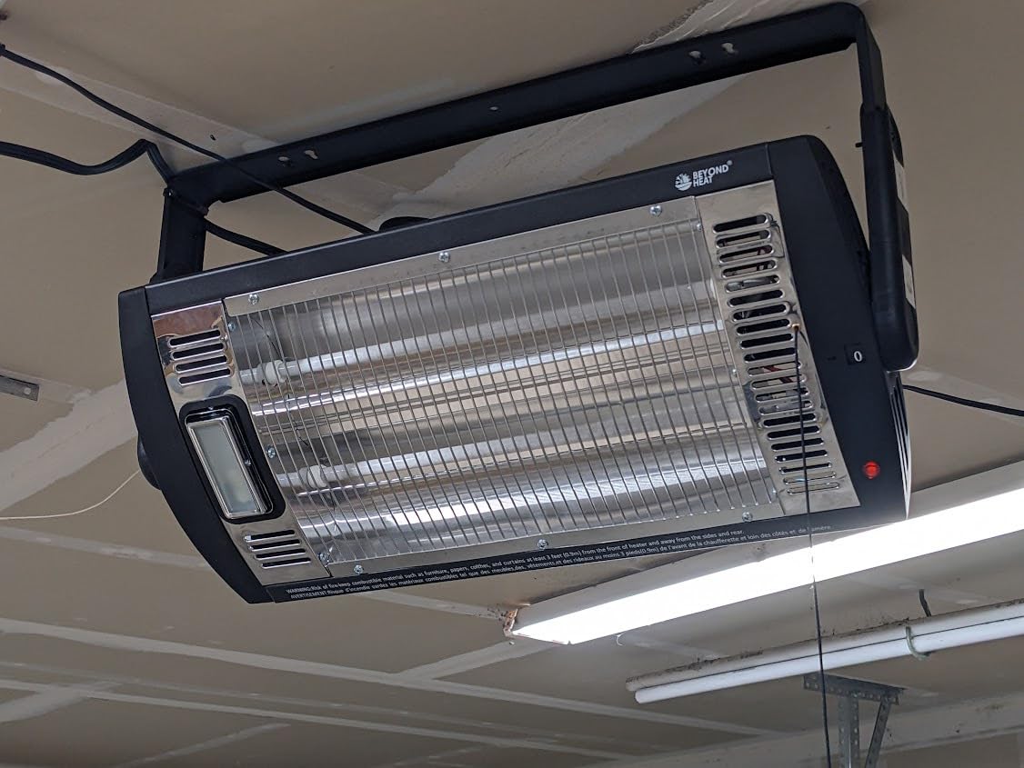 BEYOND HEAT Electric Garage Heater 120V, 1500W Radiant Space Heater, 2-Pack customer photo 1