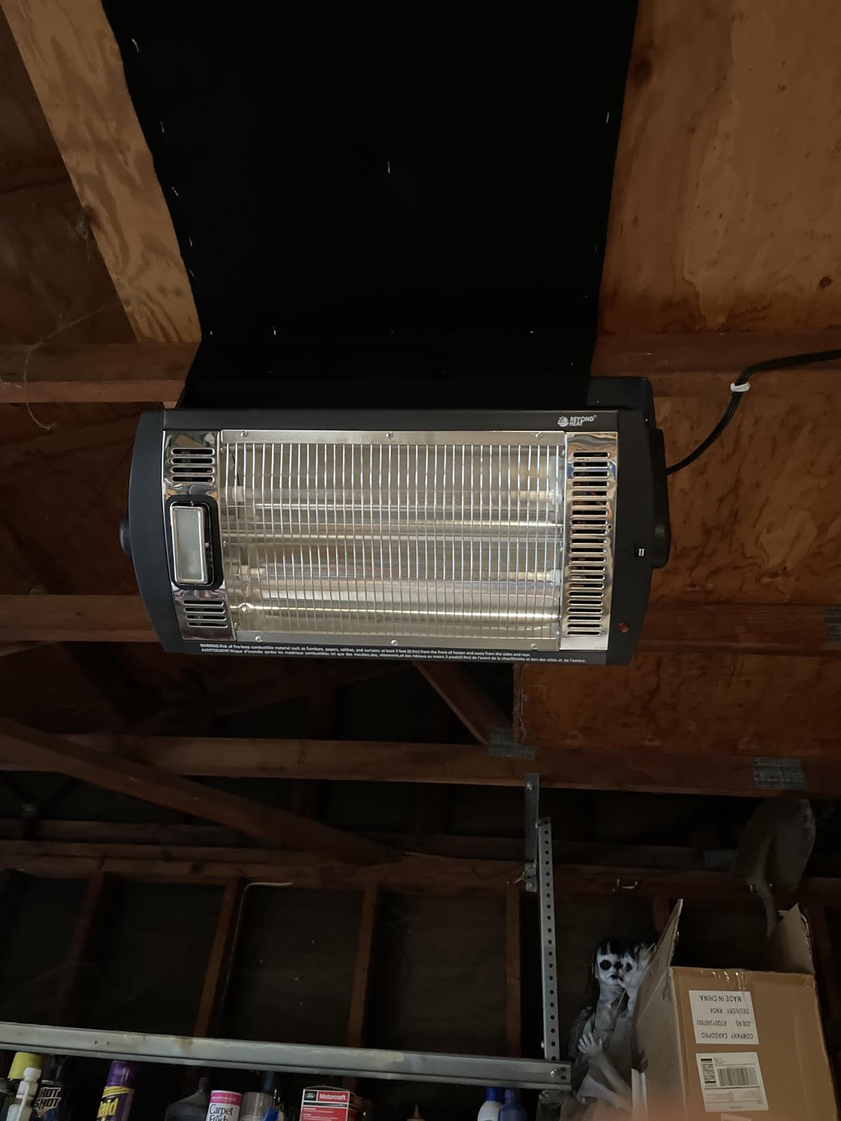 BEYOND HEAT Electric Garage Heater 120V, 1500W Radiant Space Heater, 2-Pack customer photo 2