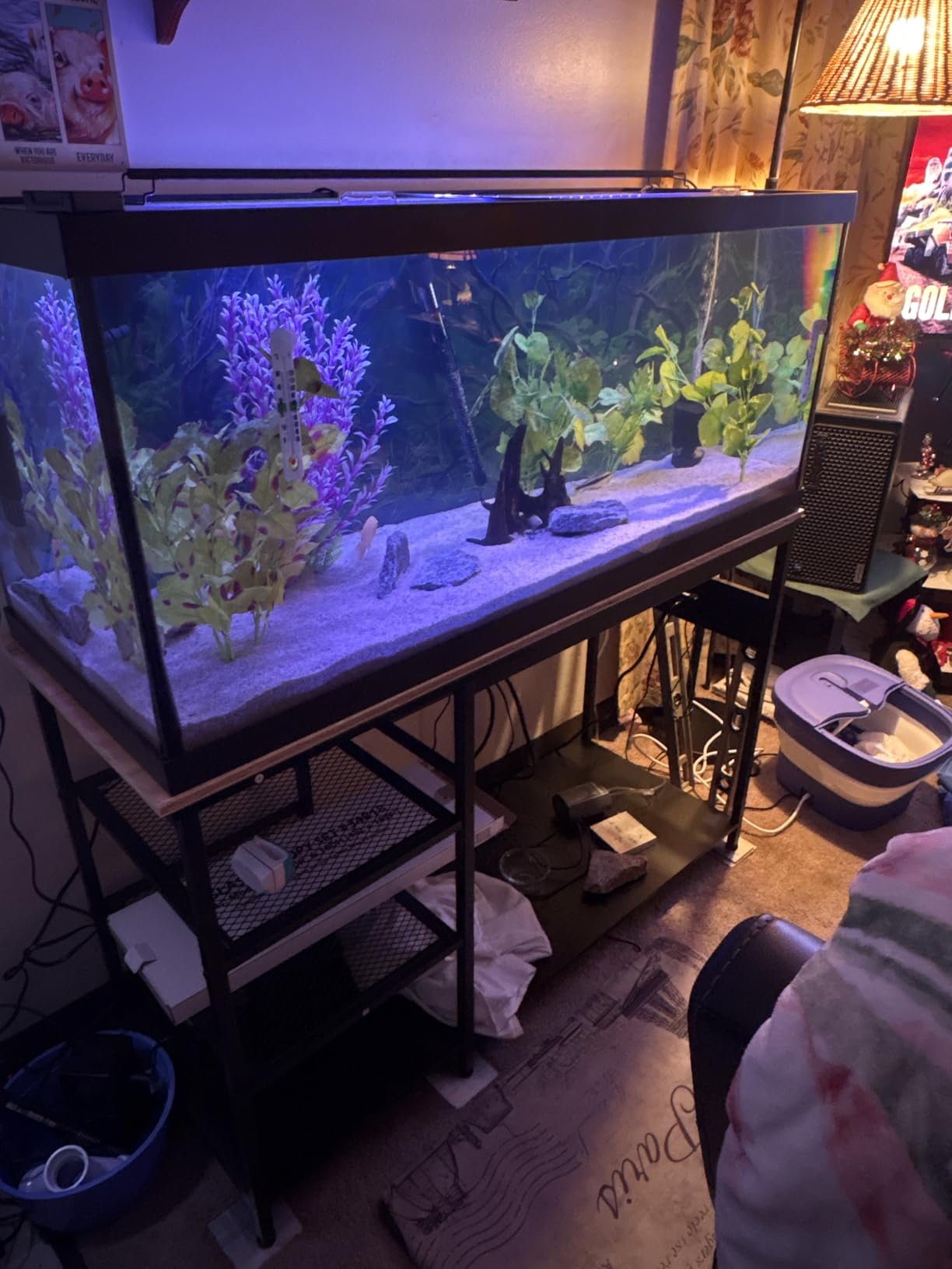 Keelian 55-75 Gallon Fish Tank Stand With Power Outlets for Aquarium Stand customer photo 2