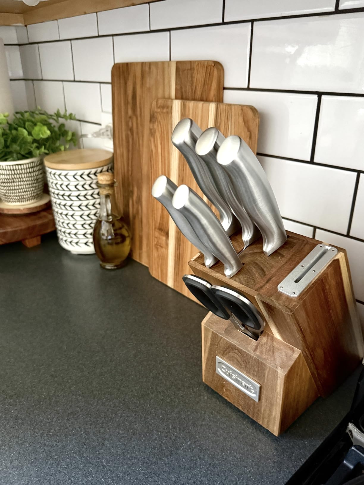 Cuisinart 7 Pc Stainless Steel Essentials Cutlery Block Set with Built in Sharpener customer photo 1