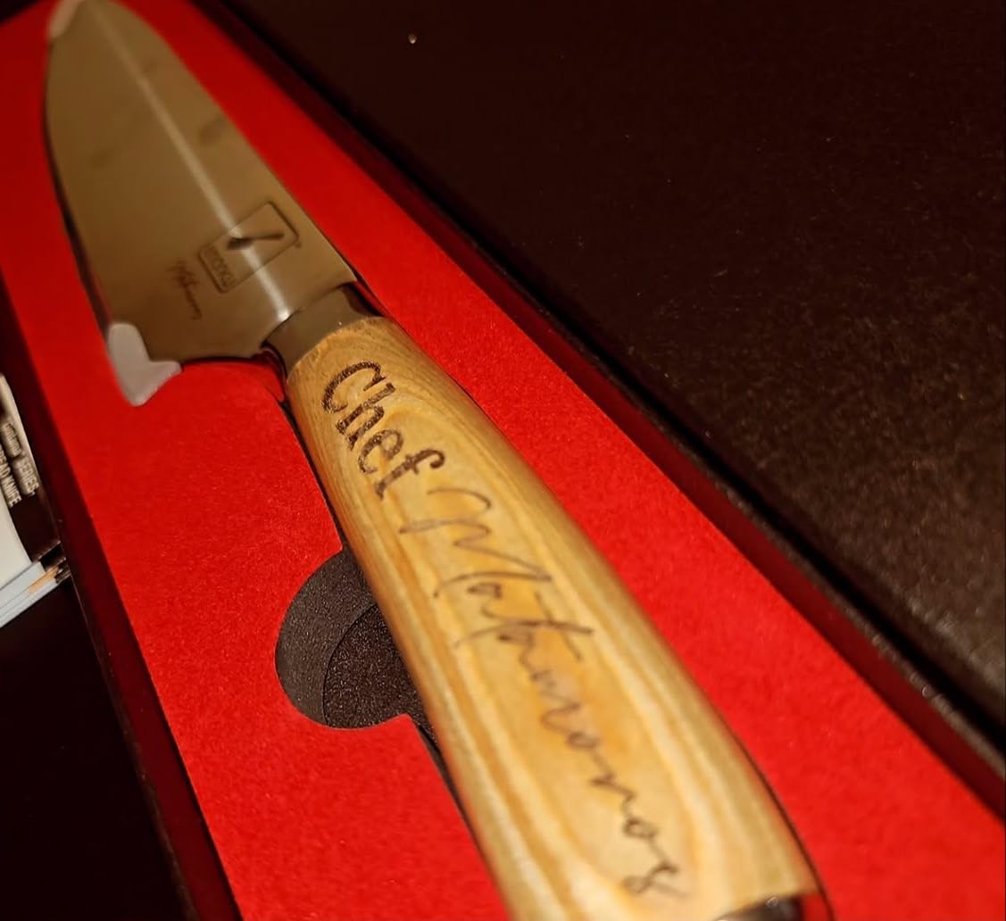 imarku Nakiri Knife 7 Inch, Japanese High Carbon Stainless Steel Chopper customer photo 2