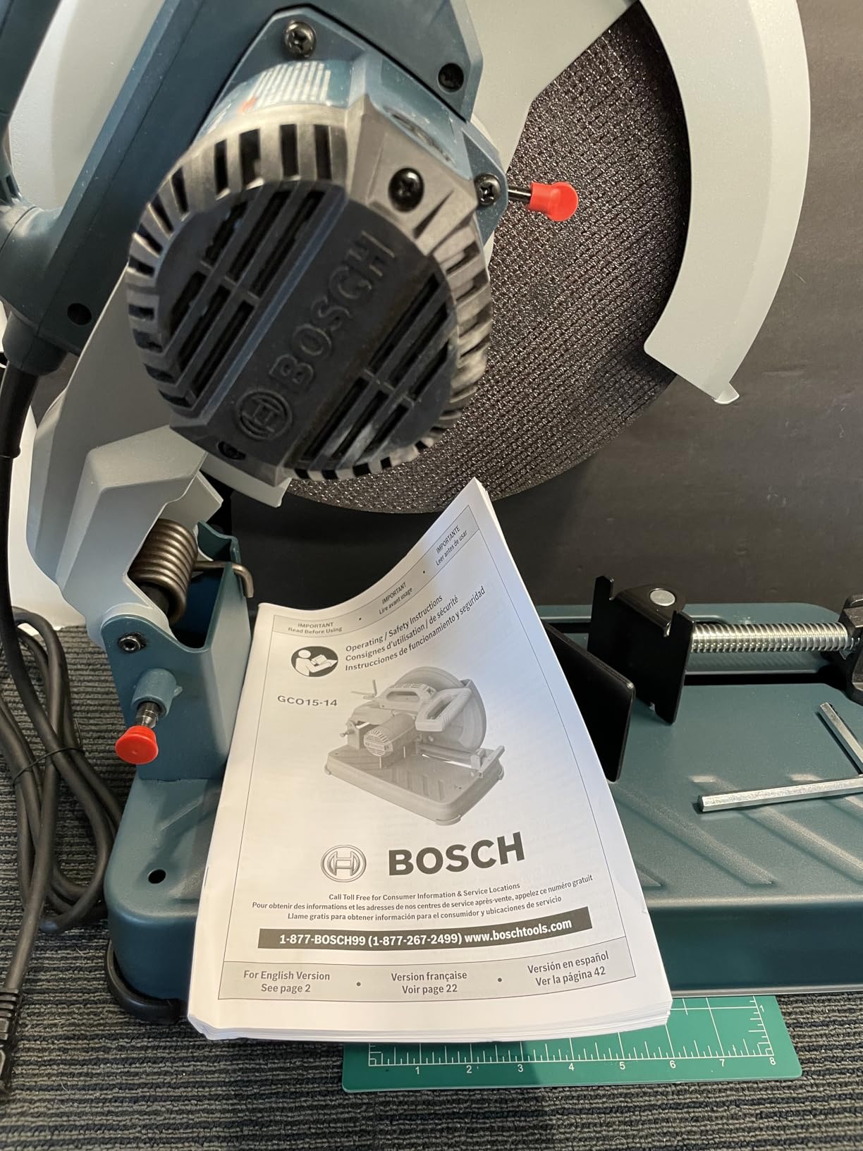 BOSCH GCO15-14 14 In. Abrasive Cut-Off Machine: Powerful 15 Amp Motor, Large Cutting Capacity, and Adjustable Fence for Quick and Accurate Cuts customer photo 2
