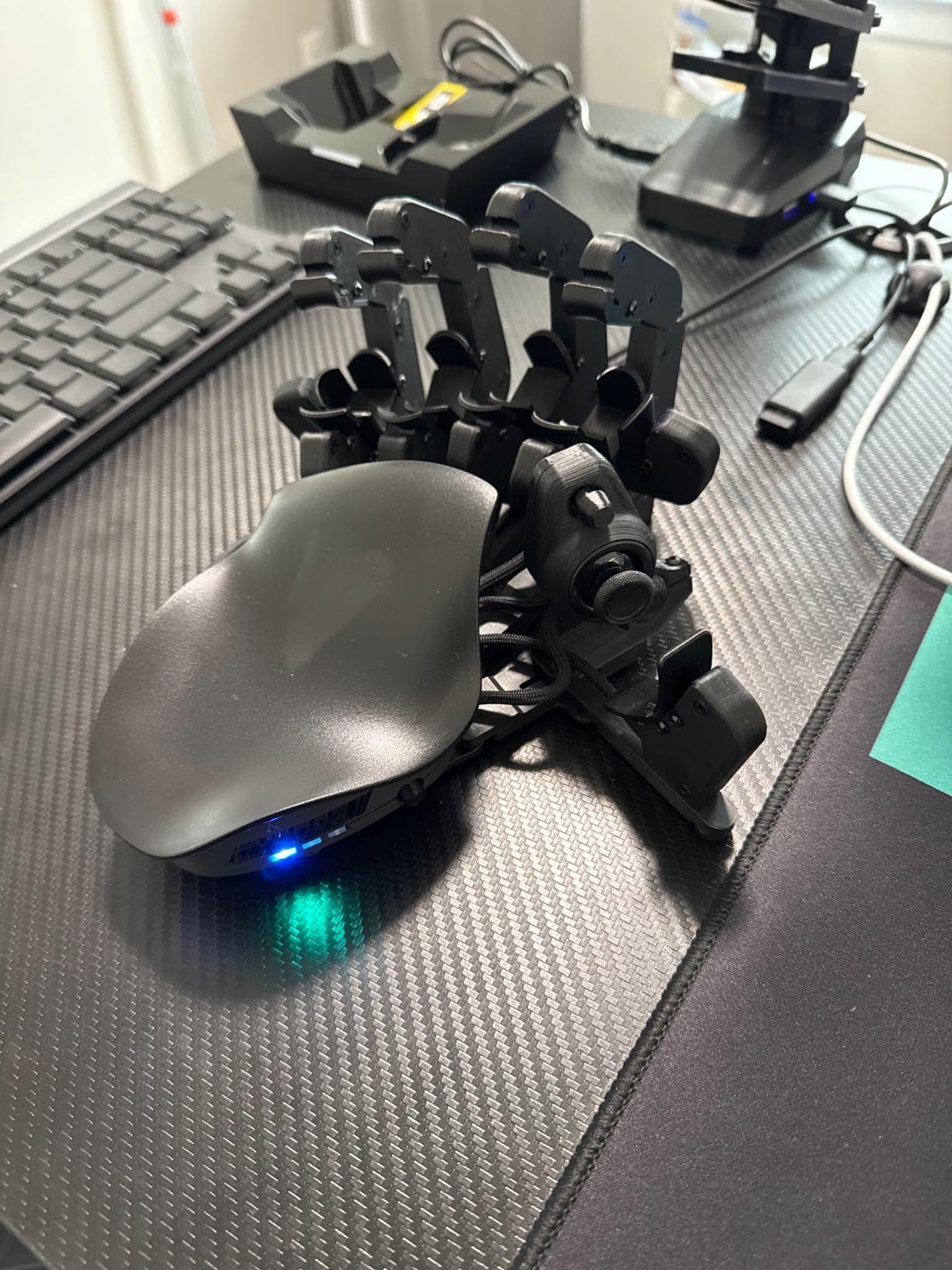 AZERON Gaming Keypad, Programmable One Handed Gaming Keyboard, with Hall Effect Analog Thumbstick and 30 Programmable Keys, 3D Printed Customized Keypad, for Righties (Black, Cyborg ll) customer photo 2