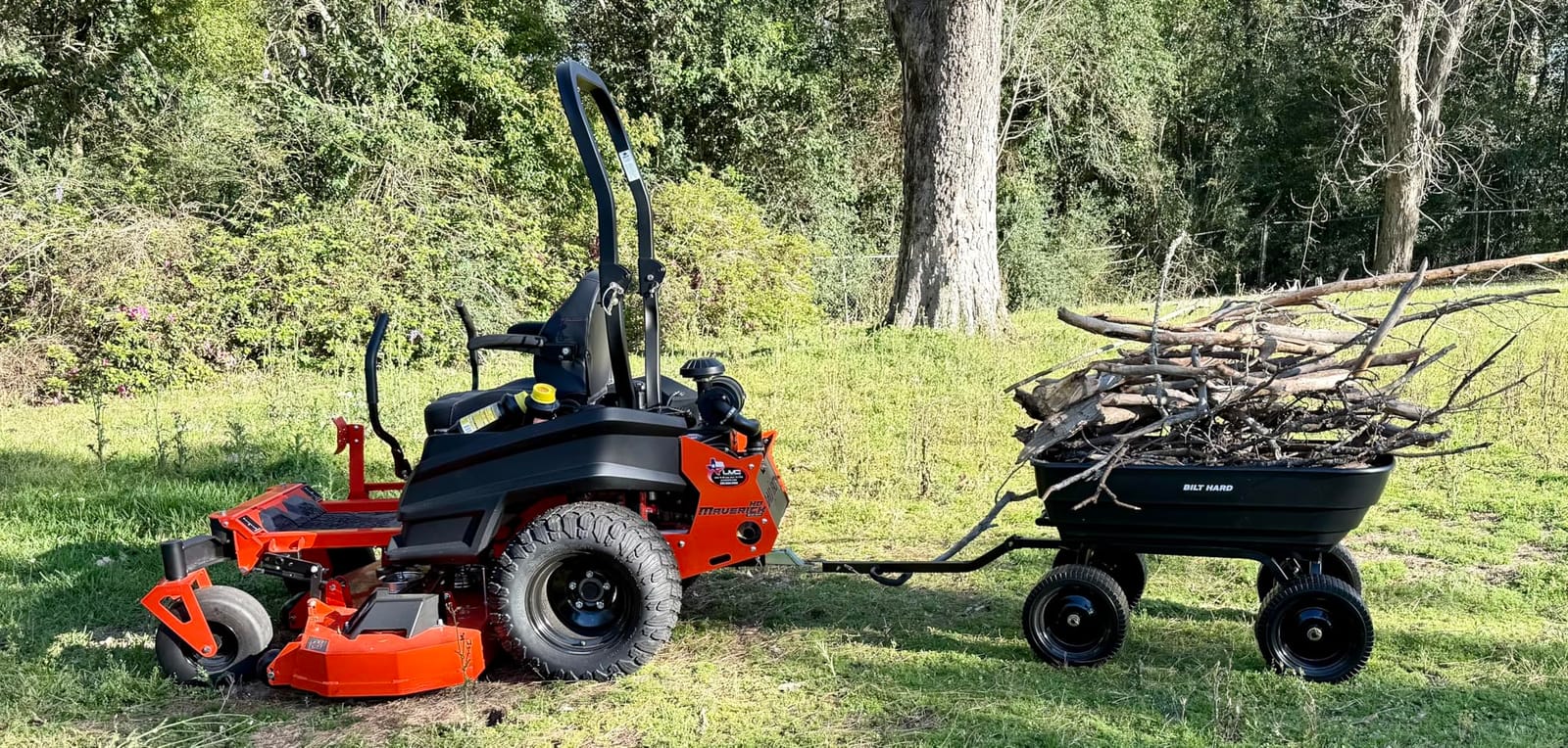 BILT HARD Poly Garden Dump Cart 600 lbs with No Flat Tires, Quick Release, 4 Cu Ft Dump Wagon Heavy Duty for Yard, Outdoor customer photo 1