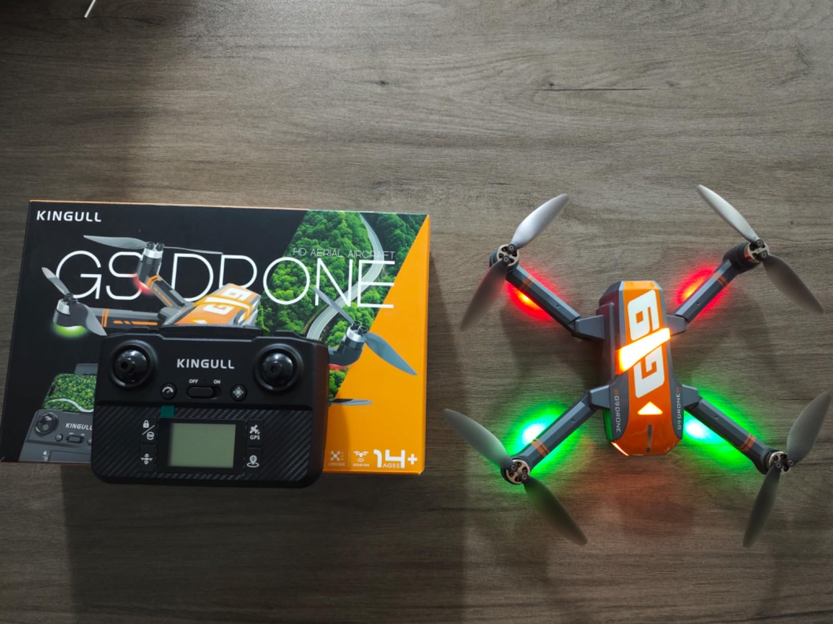 GPS Drones with 4K Camera for Adults with Brushless Motor and Follow Me Mode,Long Flight Time and Distance,5G FPV Transmission and Auto Return,G9 Foldable RC Quadcopter for Beginner,Under249g (Dark gray) customer photo 1