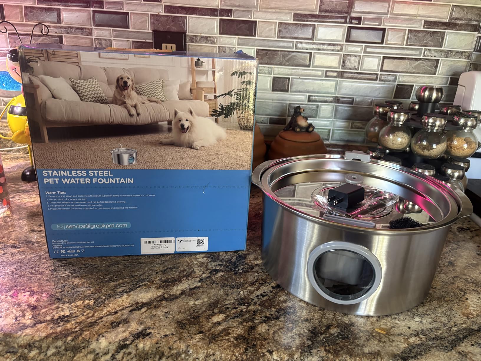 Dog Water Fountain for Large Dogs: 7L/236oz/1.8G Dog Fountain customer photo 2