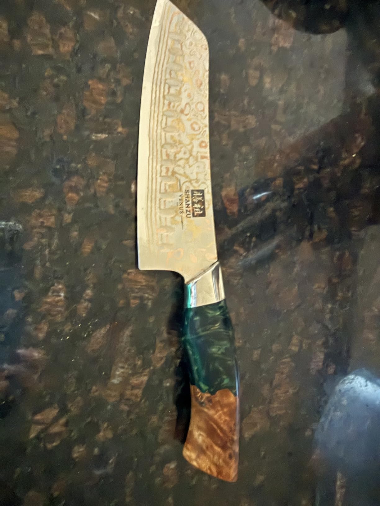 SHAN ZU 3PCS Damascus Knife Set, Japanese Kitchen Knives Set customer photo 2