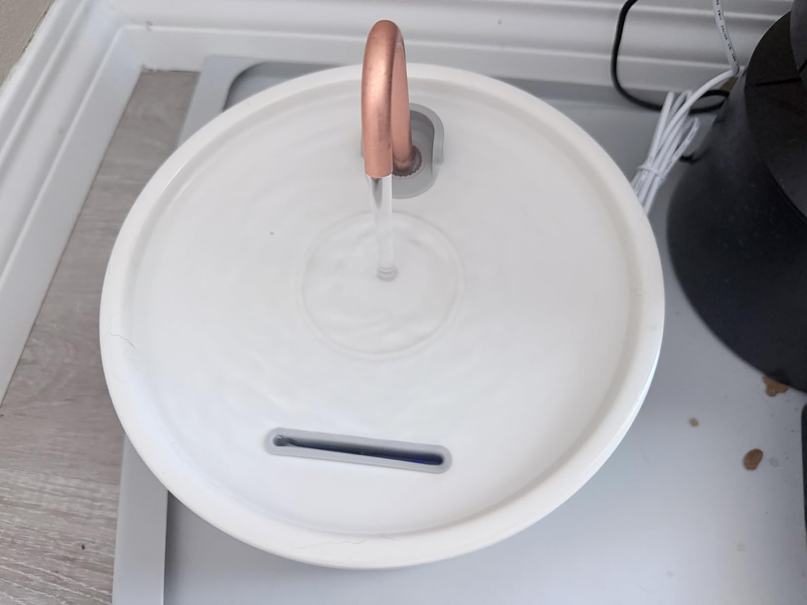 MISFANS Ceramic Cat Water Fountain, All-Ceramic Body, Pure Copper Spout customer photo 1