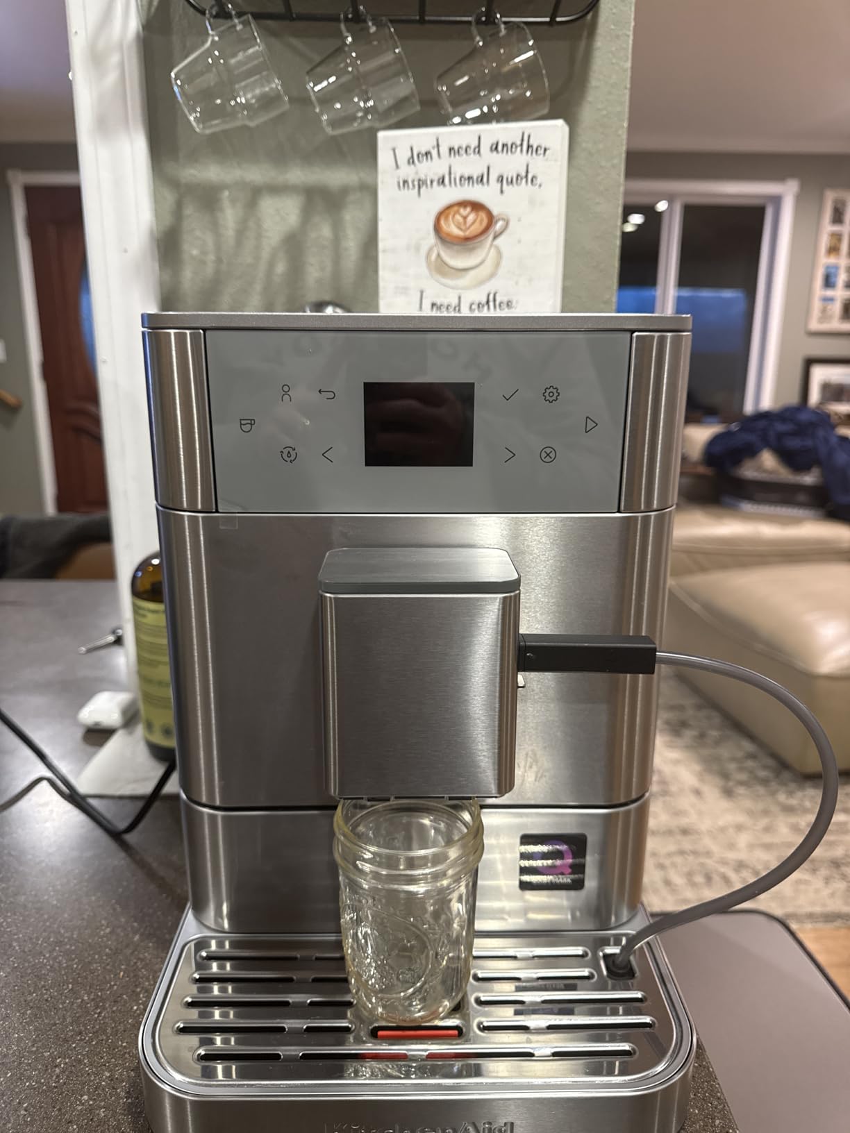 KitchenAid Fully Automatic Espresso Machine KF6, KES8556PL, Porcelain White customer photo 1