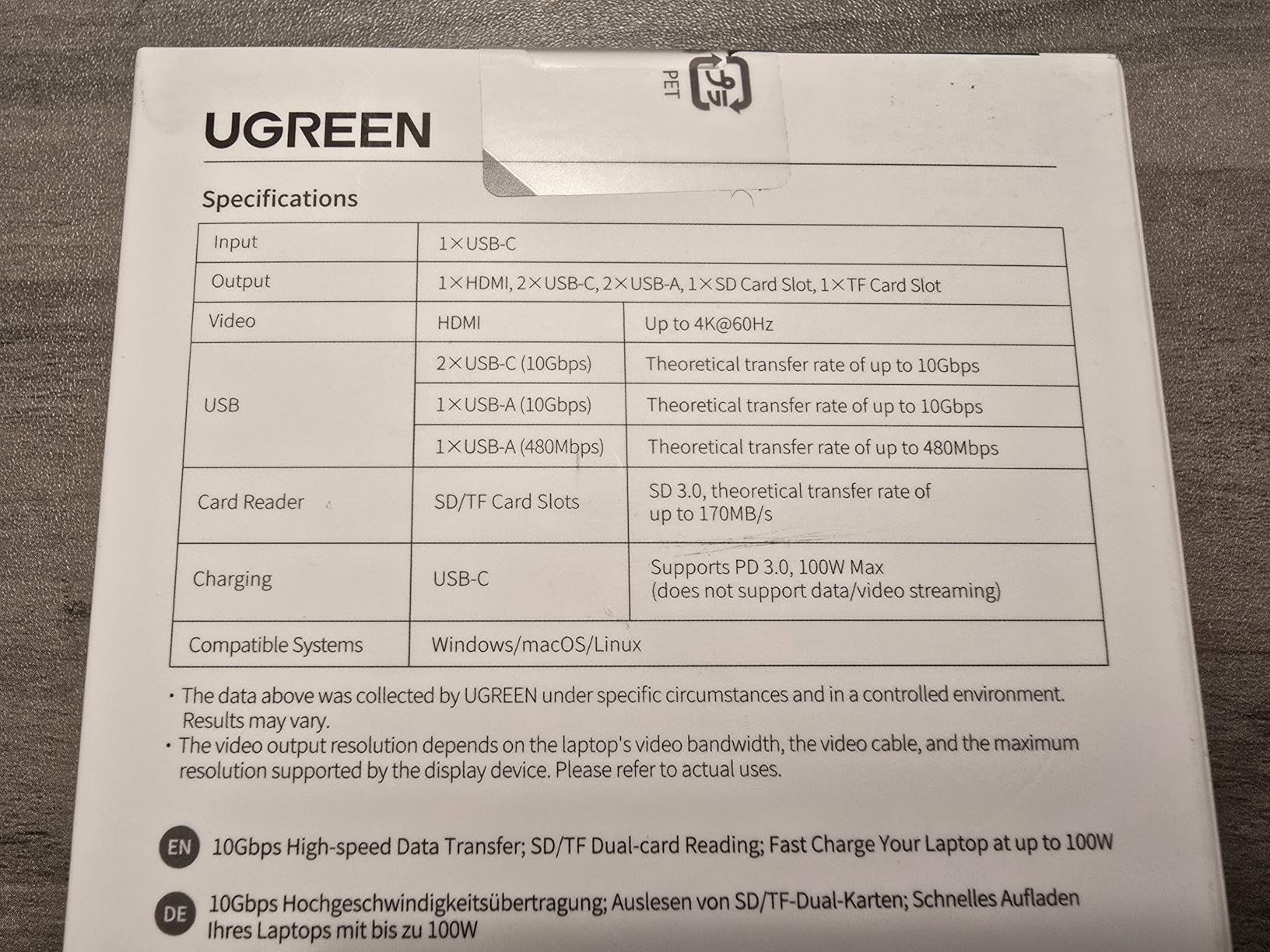 UGREEN 2K@30Hz 1080P 60FPS Video Capture Card 4K Input HDMI to USB 3.0 customer photo 1