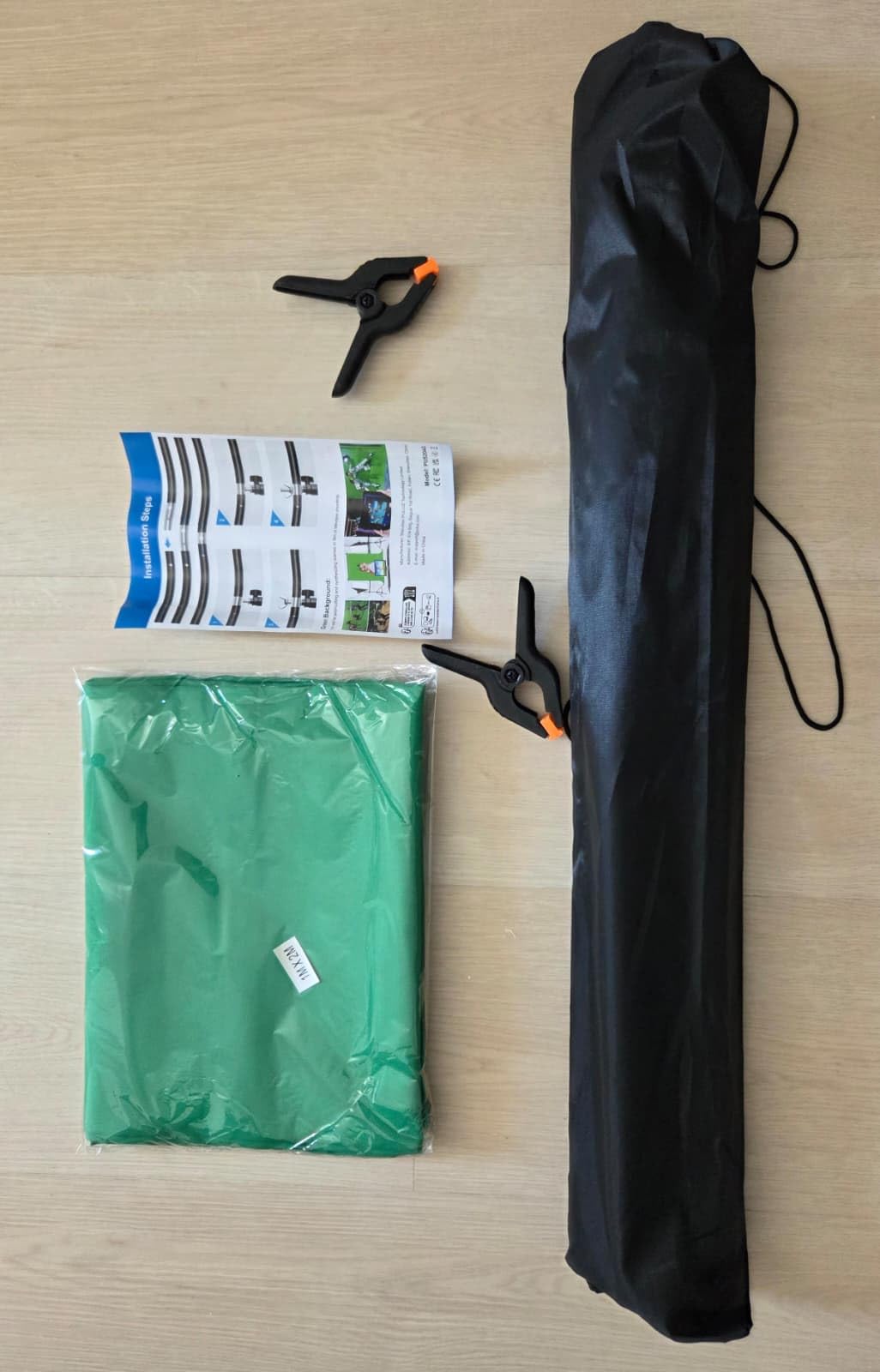 Green Screen Backdrop Kit with Stand, PULUZ 3.2x6.5ft Portable GreenScreen Background Stand, T-Shape Green Screen Stand kit with Clamp Carrying Bag for Streaming Video and Photography Shoots customer photo 1
