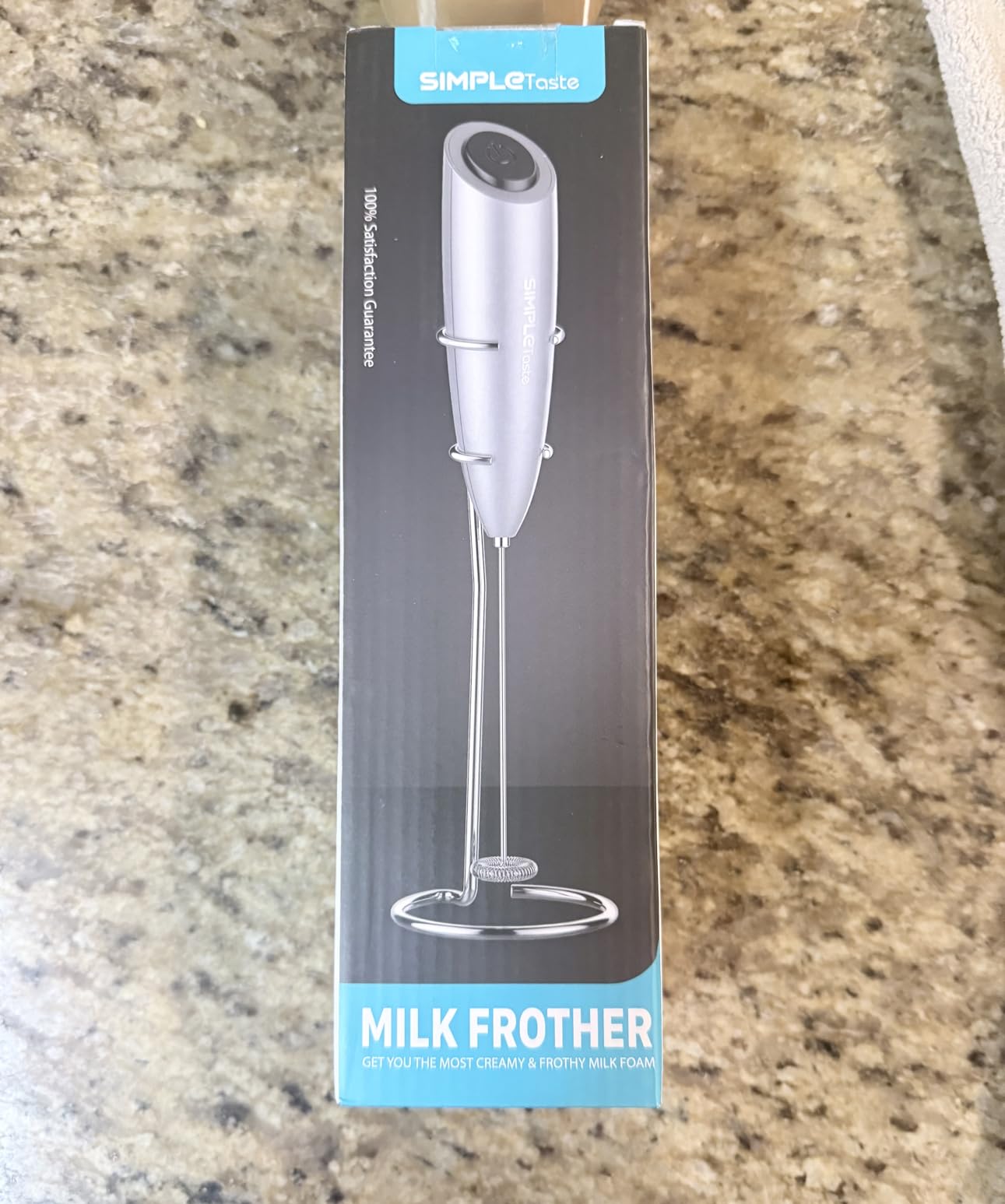 SIMPLETASTE Rechargeable Milk Frother Handheld Dual Coil Whisk Head Mixer customer photo 1