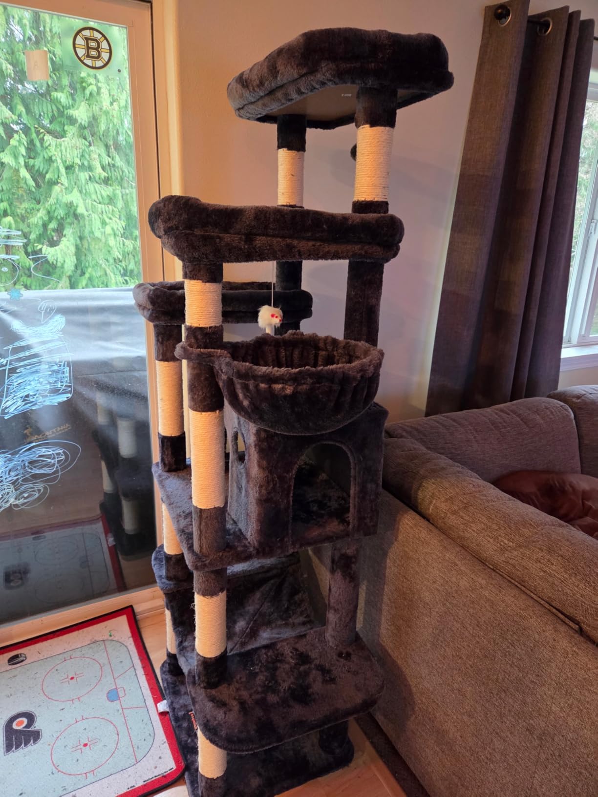 Taoqimiao Heavy-Duty Cat Tree, 71 in Cat Tower for Large Cats 20lbs+ customer photo 2