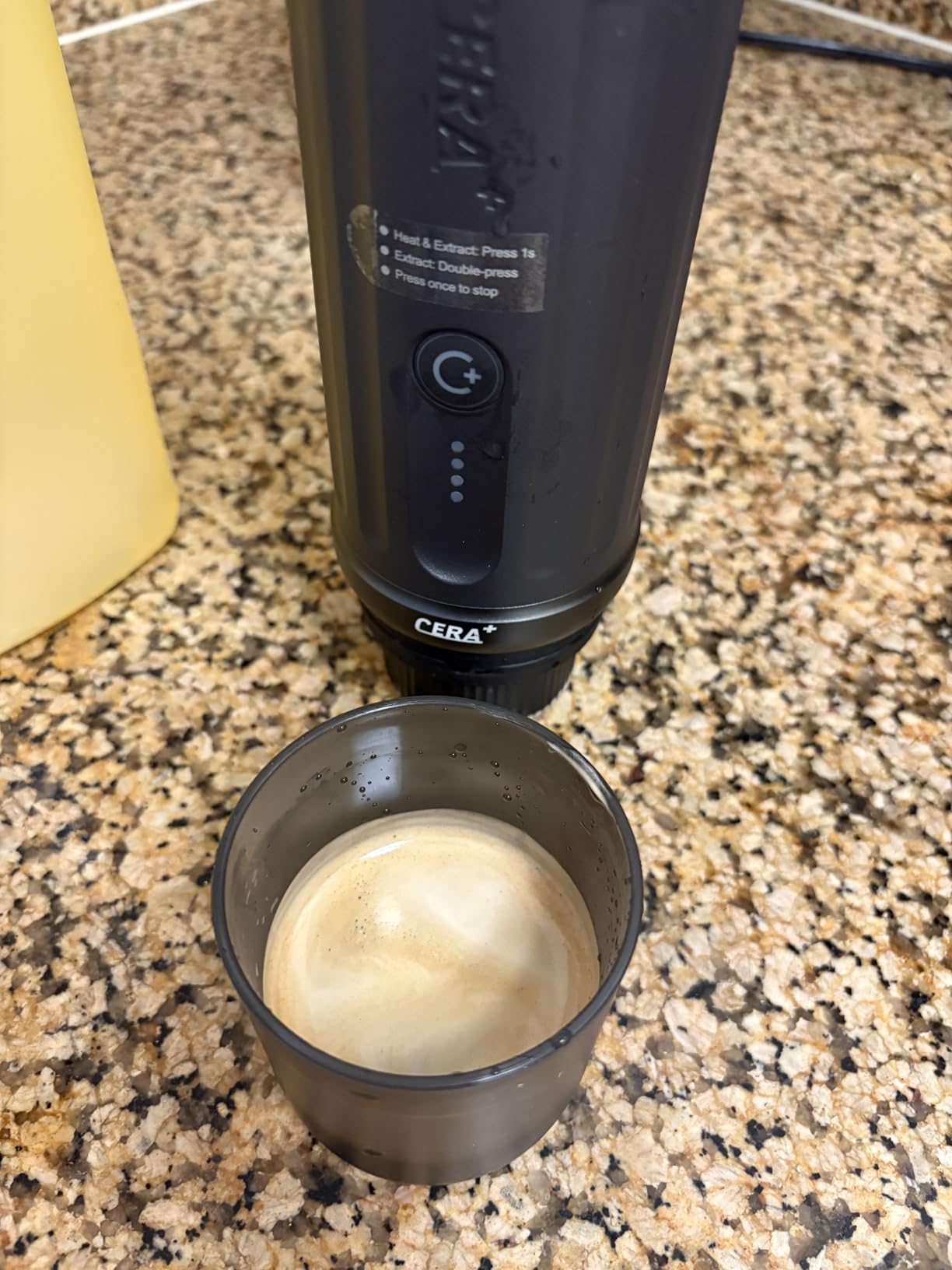 CERA+ PCM03S Portable Espresso Machine, 13500mAh Self-Heating Coffee Maker customer photo 1