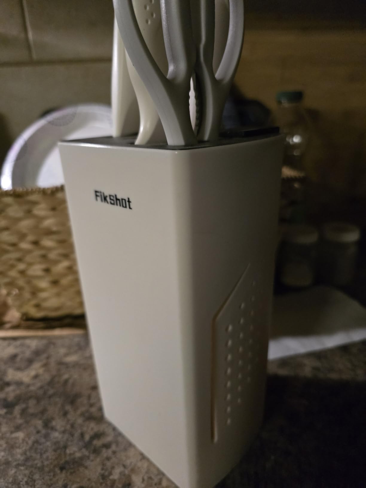 FIKSHOT 6-Piece Kitchen Knife Block Set, Apartment Essentials Knives customer photo 2