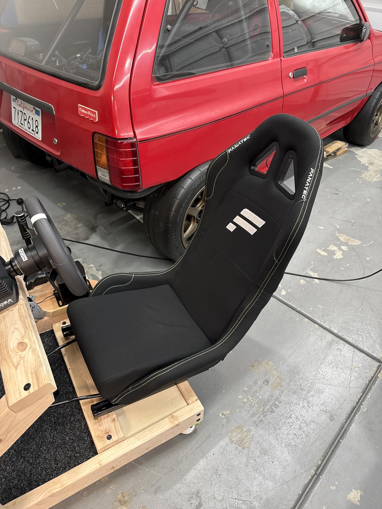 FANATEC Sim Racing CSL Cockpit Seat – Lightweight and Durable, Designed for CSL Cockpit, Breathable Cushioned Fabric – Black customer photo 2
