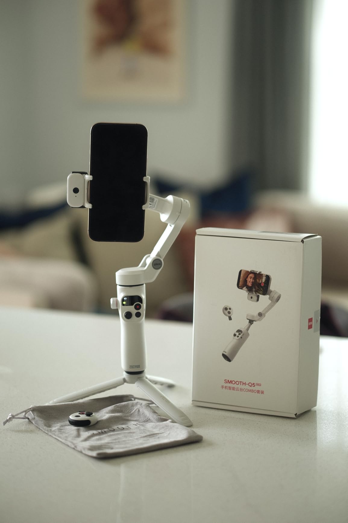ZHIYUN Smooth Q5 Ultra Combo [Official] Gimbal Stabilizer for iPhone customer photo 1