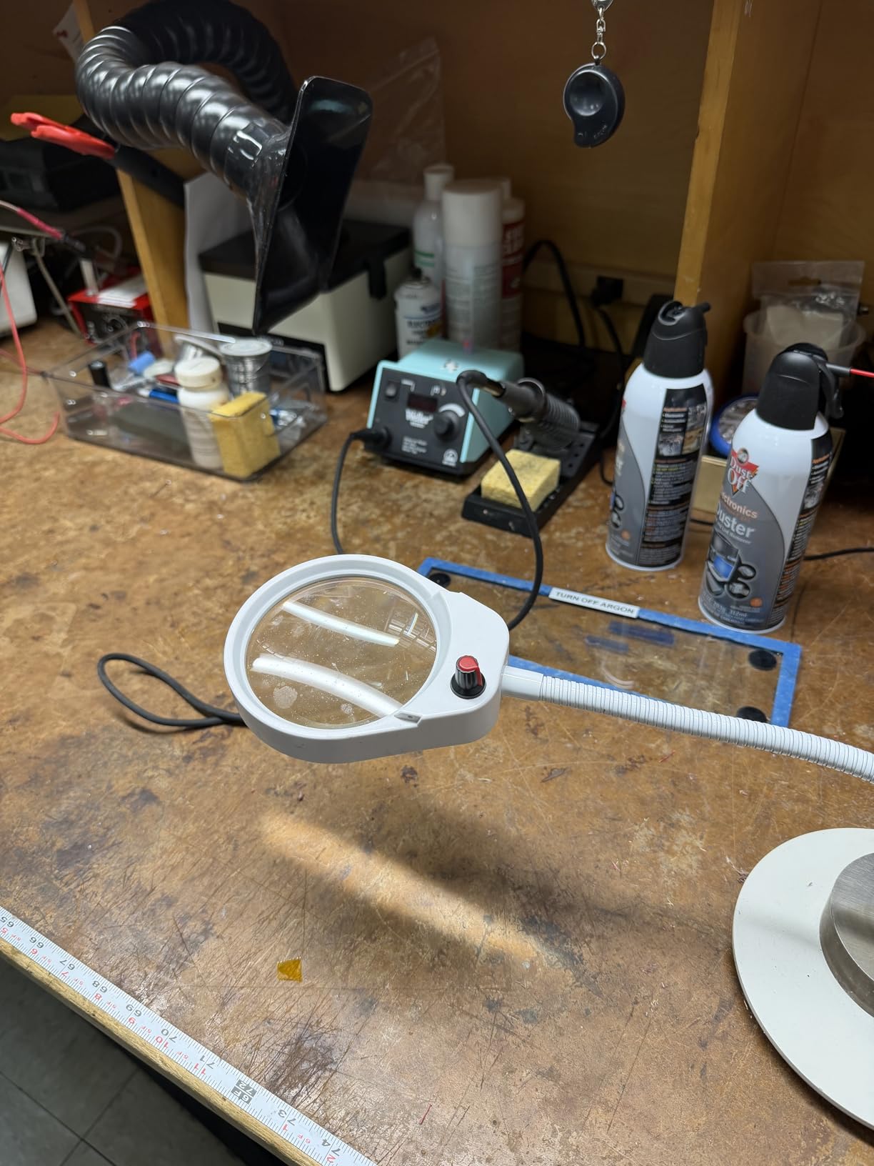 YC60 Solder Fume Extractor, 120m³/h-180m³/h Strong Suction, 3-Stage Filtration (HEPA+Carbon), High-Efficiency Solder Smoke Absorber with Speed Control, Fume Extractor for Desktop Soldering,Welding customer photo 1