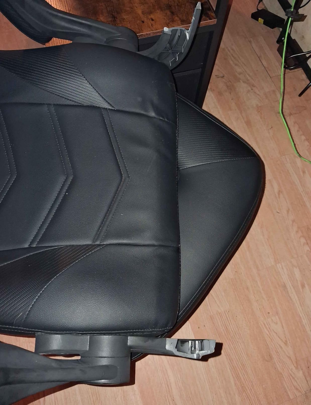 N-GEN Gaming Gaming Chair, Lumbar, PU Leather, Flip-Up Arms, Jet Black customer photo 1