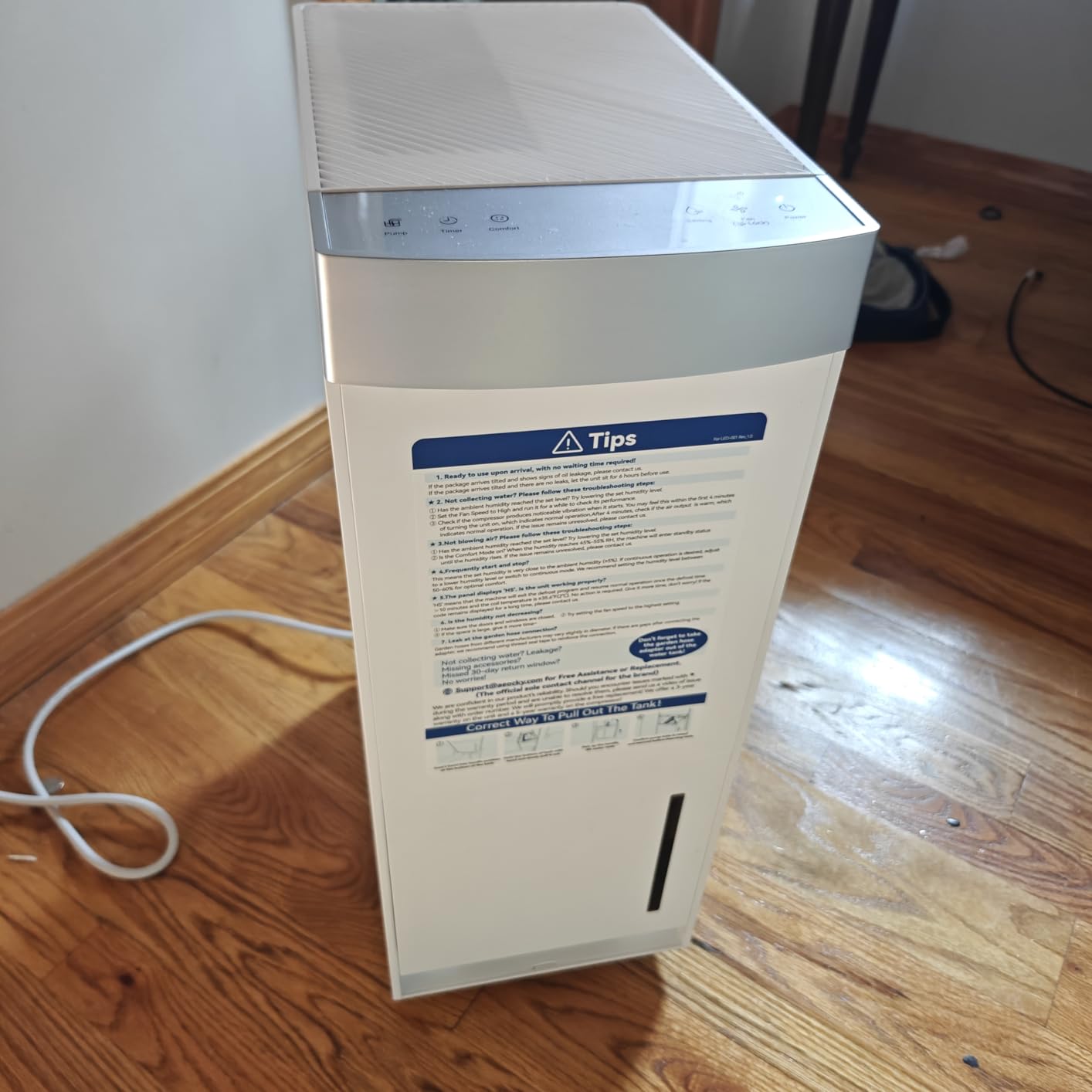 AEOCKY Dehumidifier with Pump Up to 16.5ft Energy Star Most Efficient 2025 customer photo 2