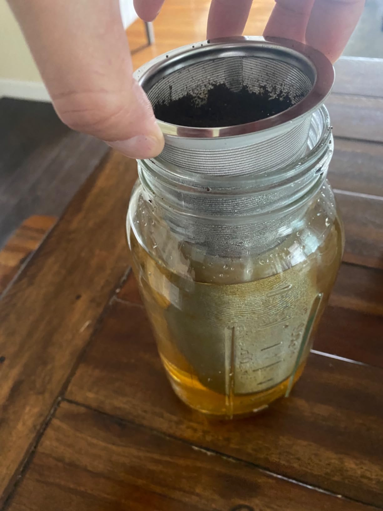 1 Gallon Cold Brew Coffee Maker, Mason Jar with Stainless Steel Filter customer photo 2