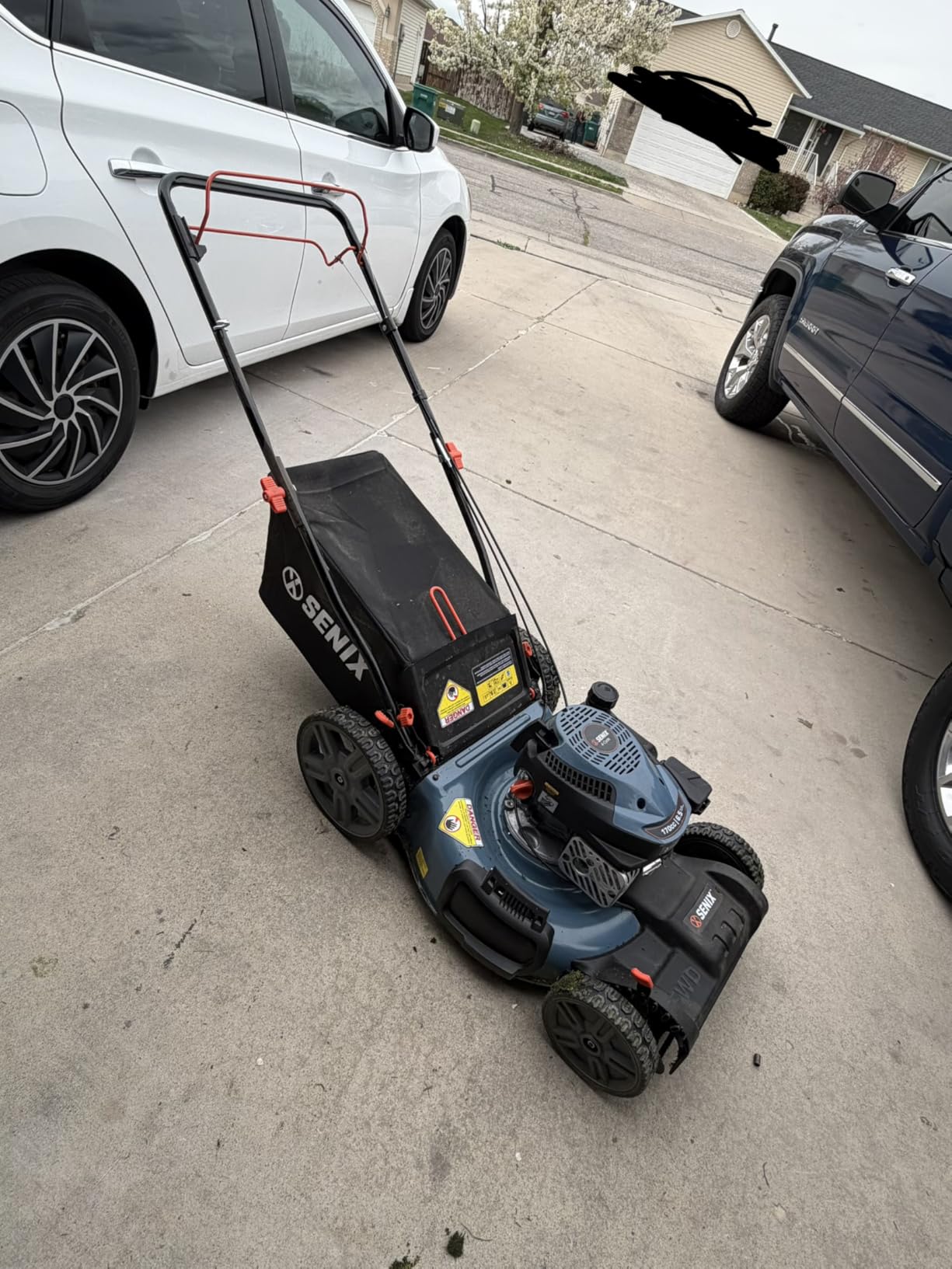 SENIX 21'' Self Propelled Gas Lawn Mower 170 cc, 6-Position Cutting, 3-in-1 customer photo 2